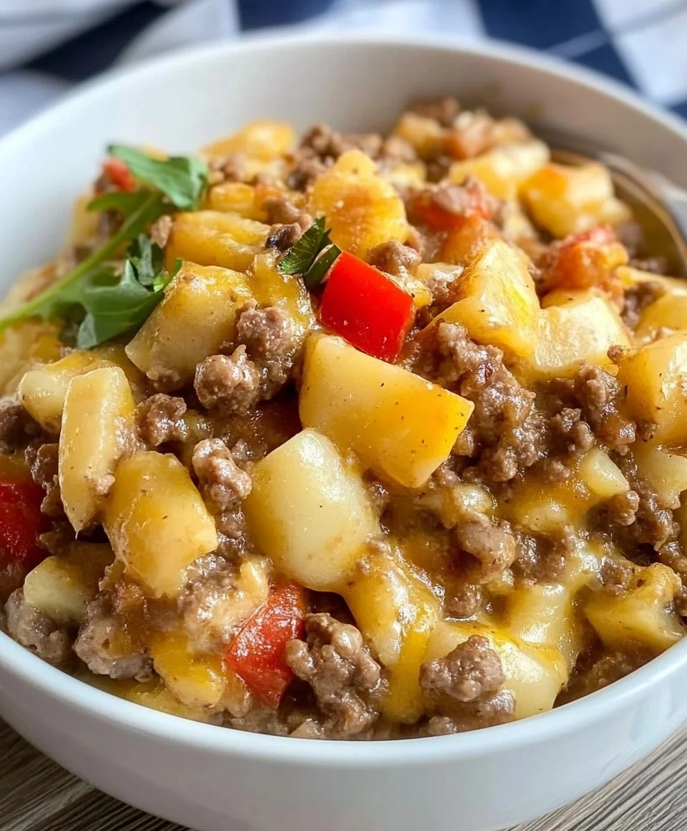 Slow Cooker Hamburger Hash