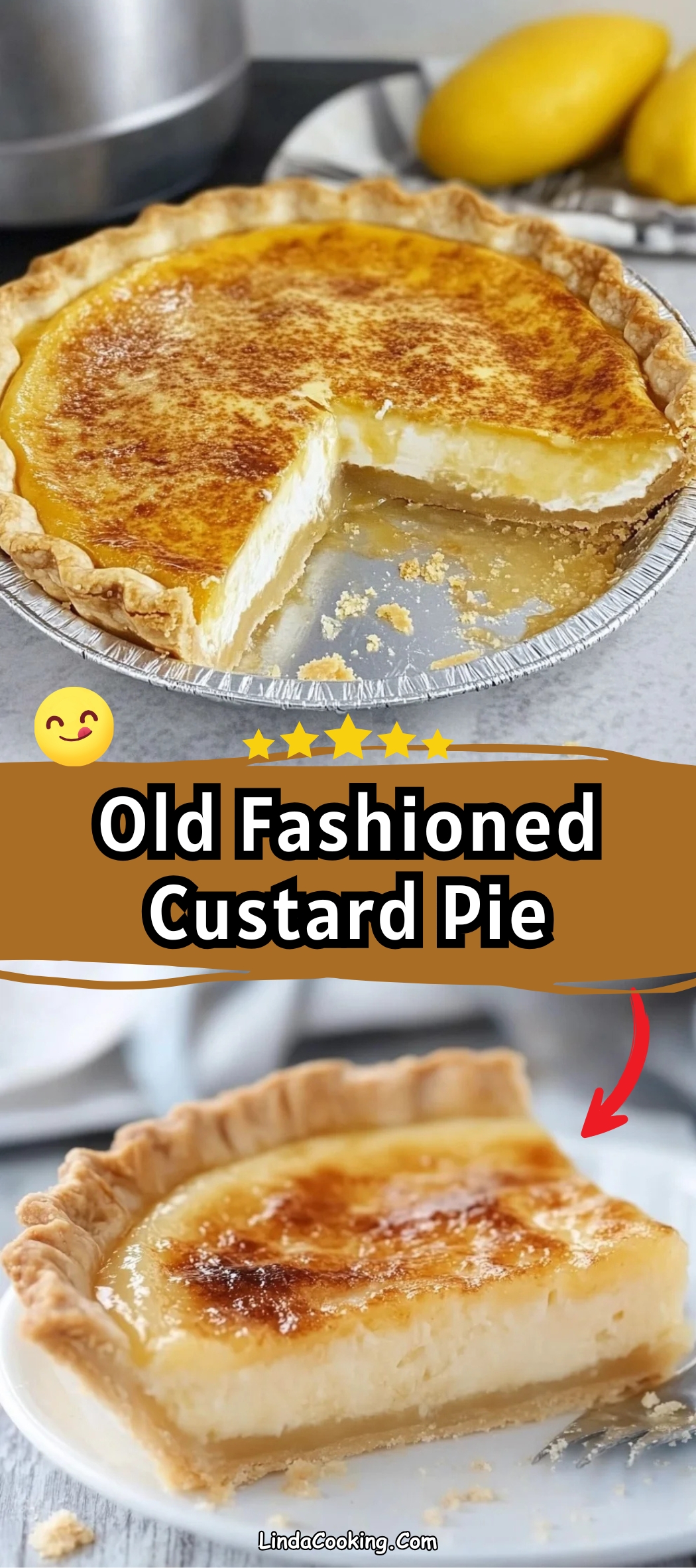 Old Fashioned Custard Pie