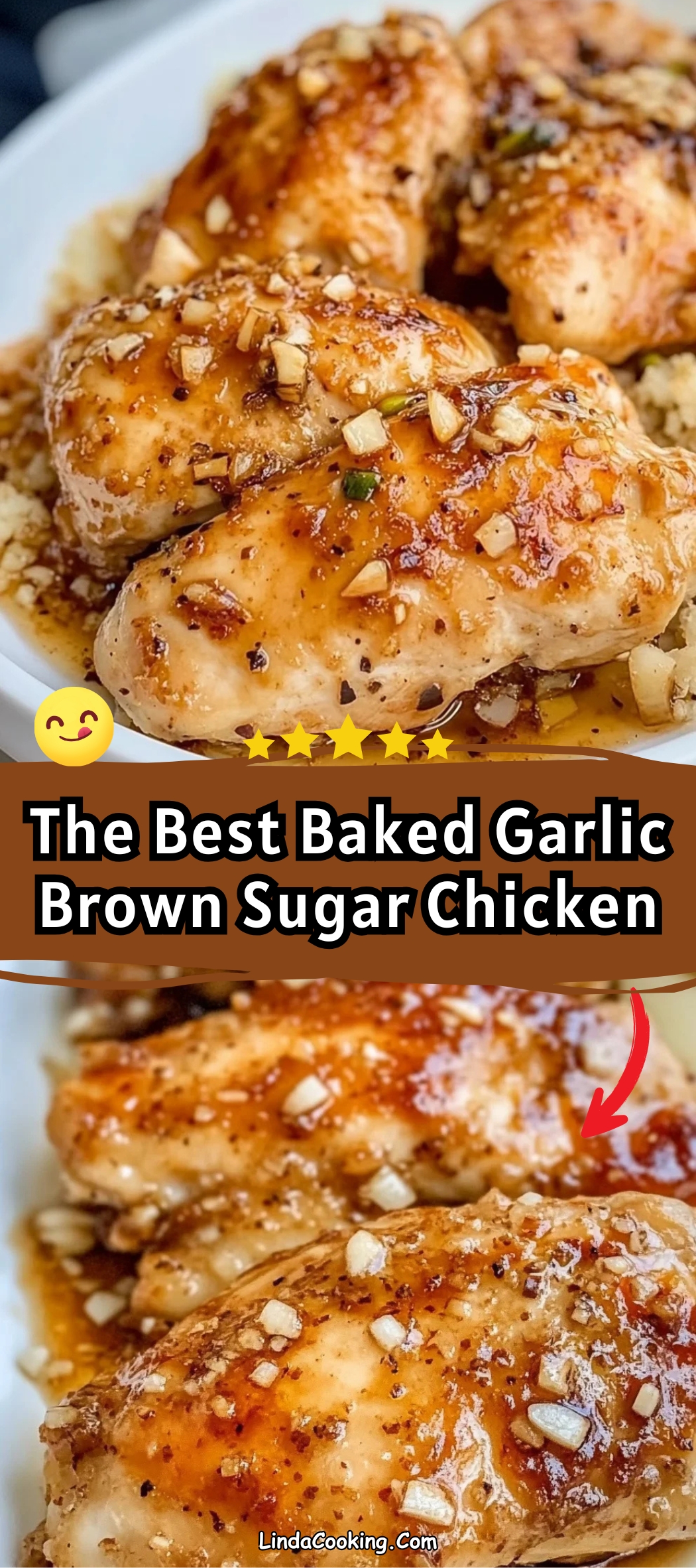Baked Garlic Brown Sugar Chicken