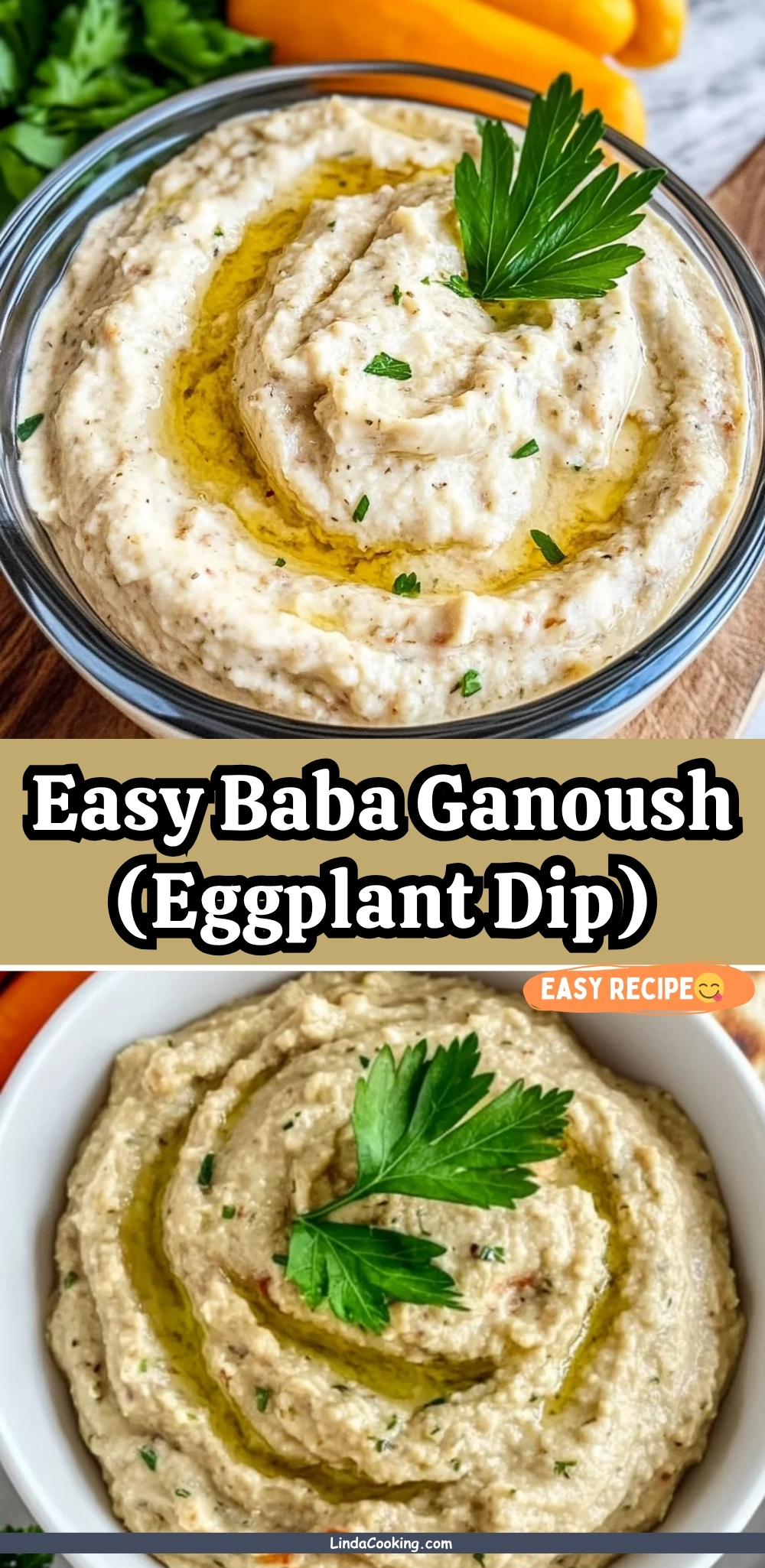 Easy Baba Ganoush (Eggplant Dip)
