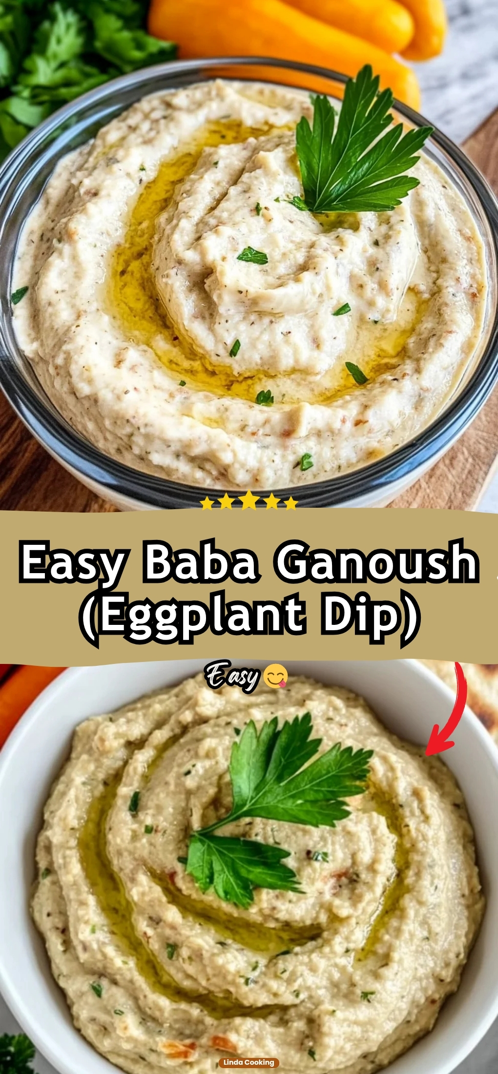 Easy Baba Ganoush (Eggplant Dip)