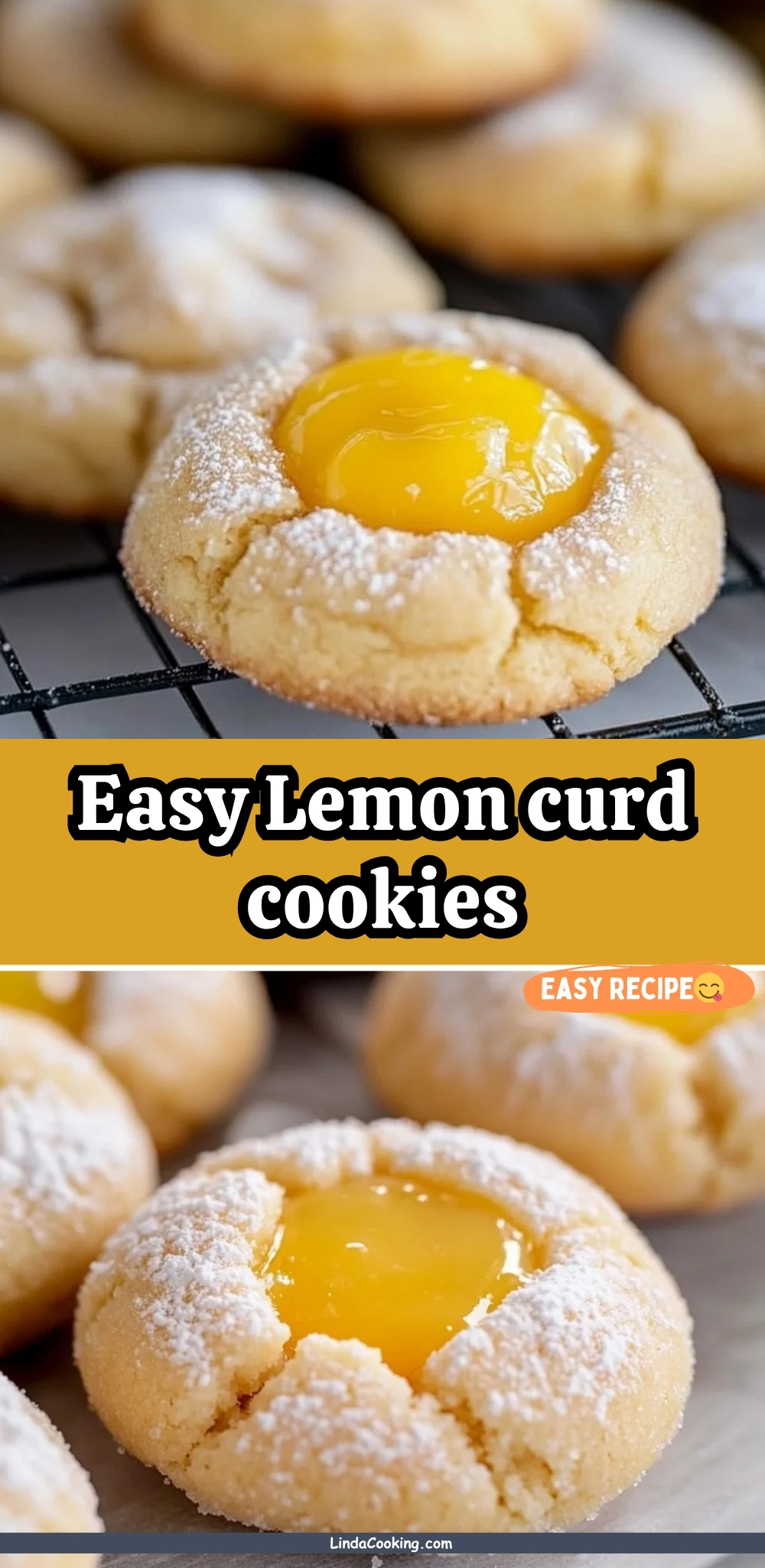 Lemon curd cookies