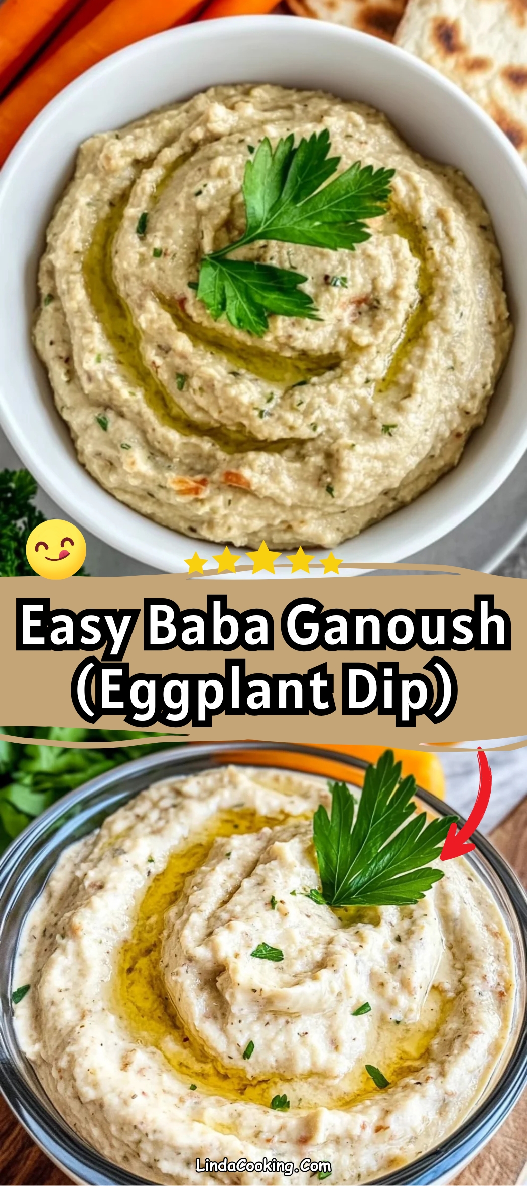 Easy Baba Ganoush (Eggplant Dip)