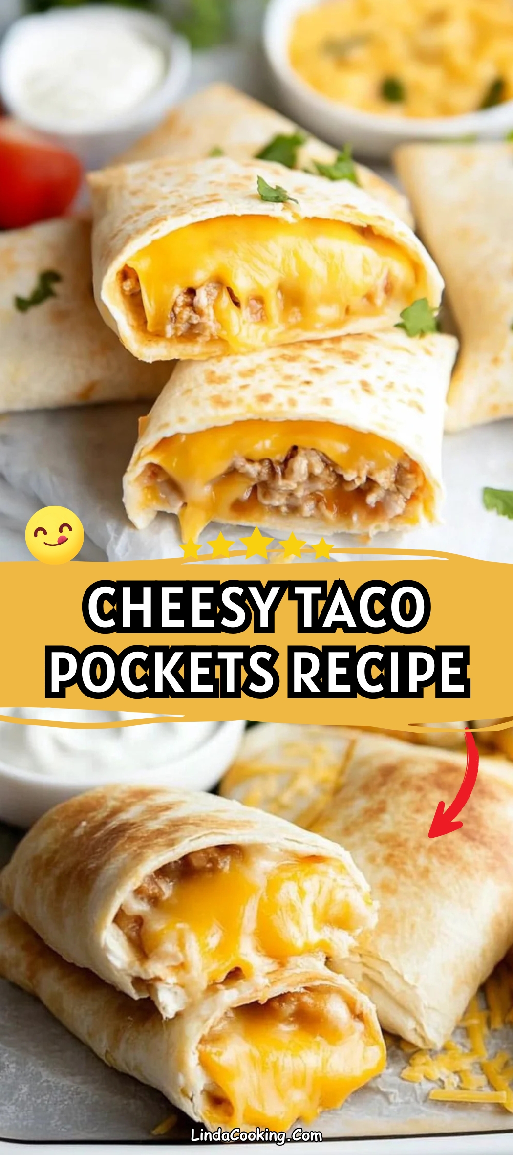 CHEESY TACO POCKETS RECIPE