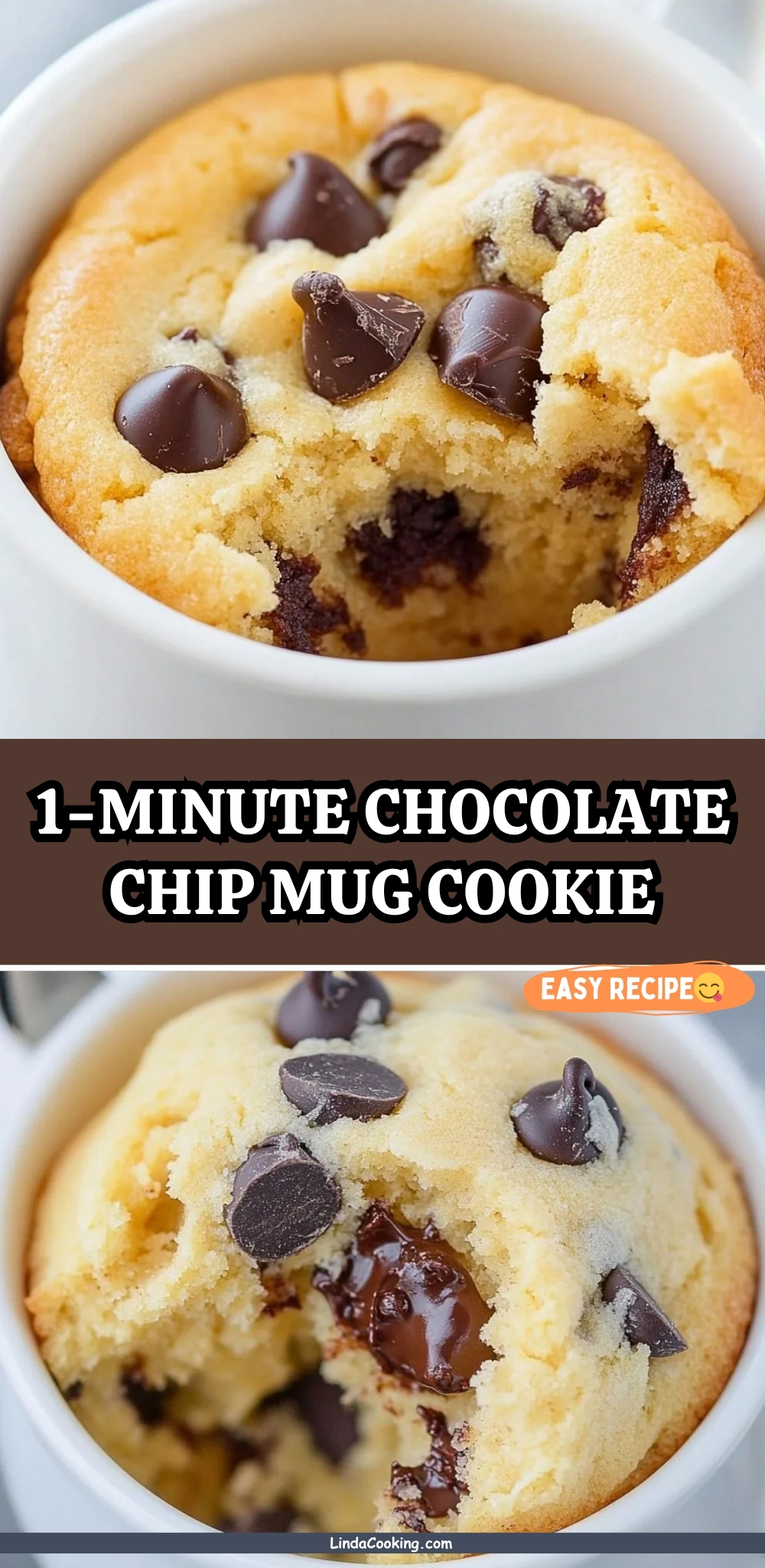 1-MINUTE CHOCOLATE CHIP MUG COOKIE