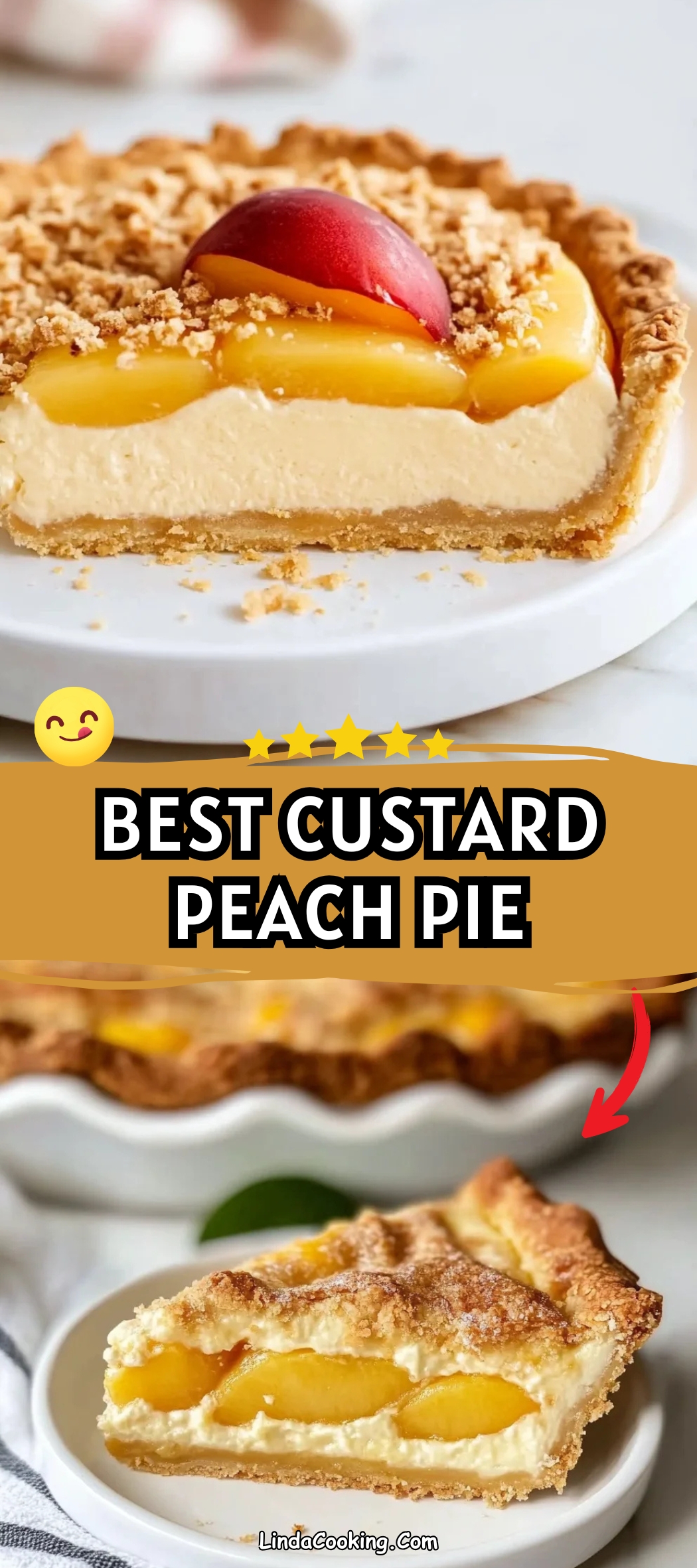 CUSTARD PEACH PIE