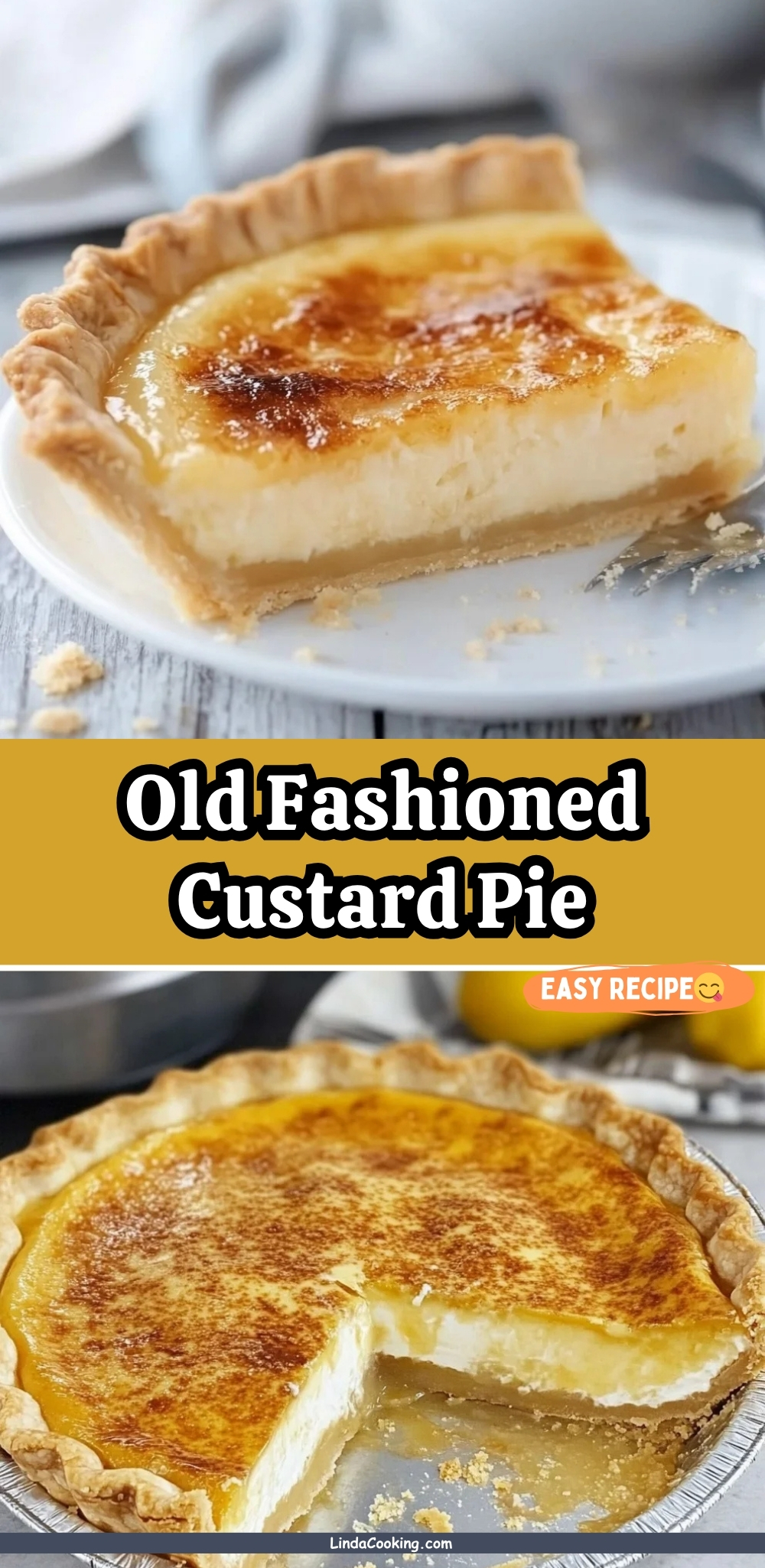 Old Fashioned Custard Pie
