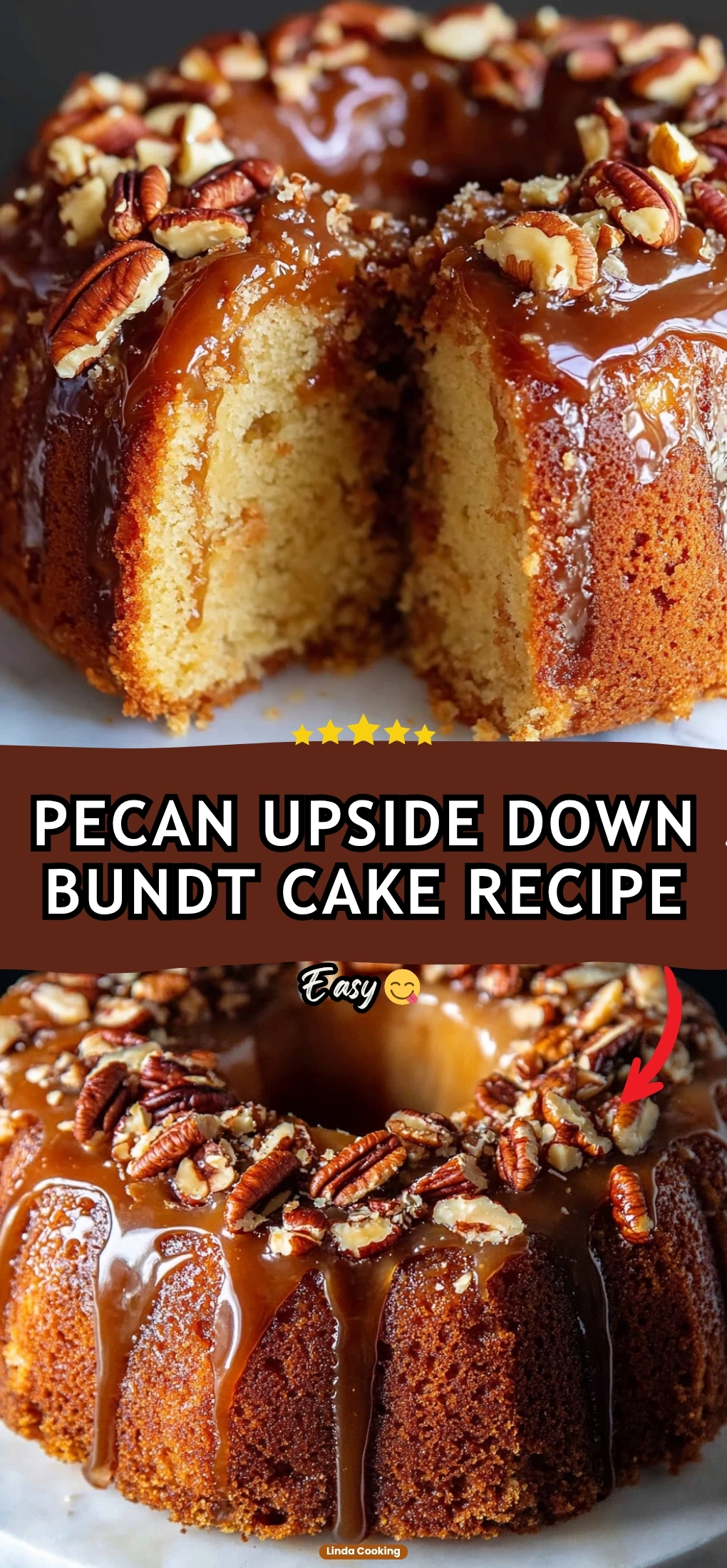 PECAN UPSIDE DOWN BUNDT CAKE RECIPE