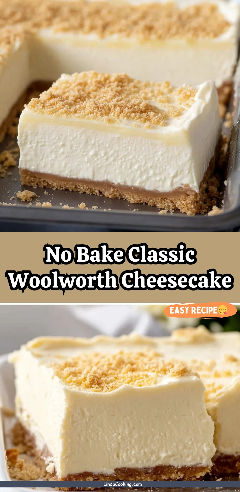No Bake Classic Woolworth Cheesecake