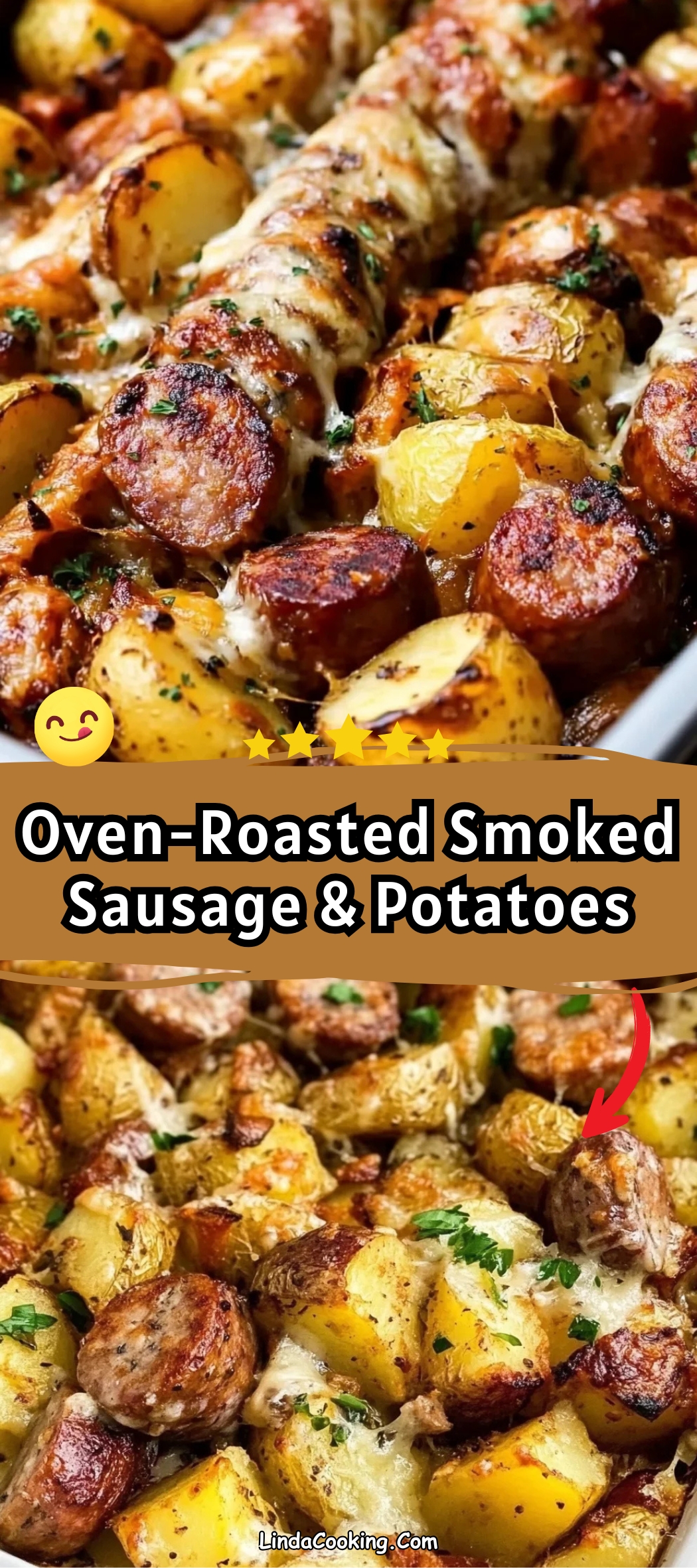 Oven-Roasted Smoked Sausage & Potatoes