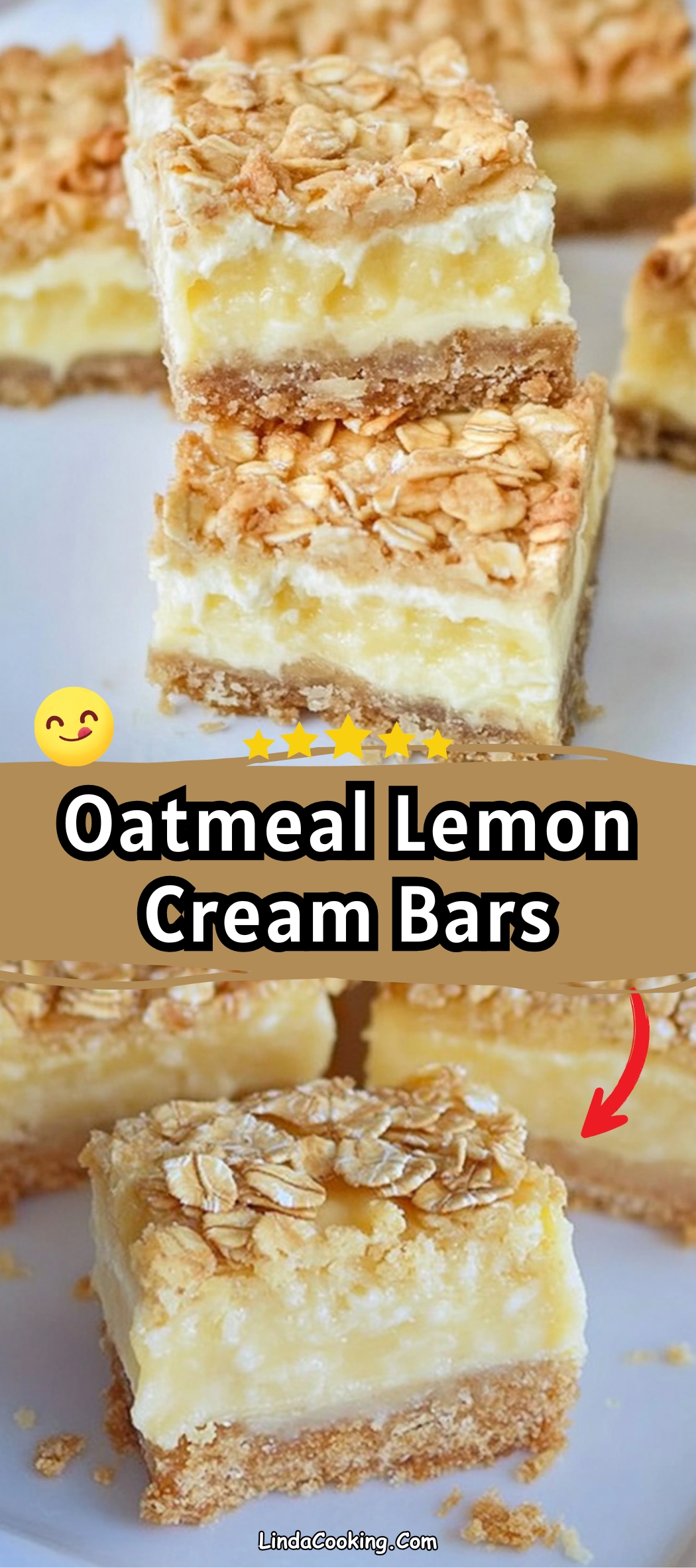 OATMEAL LEMON CREAM BARS
