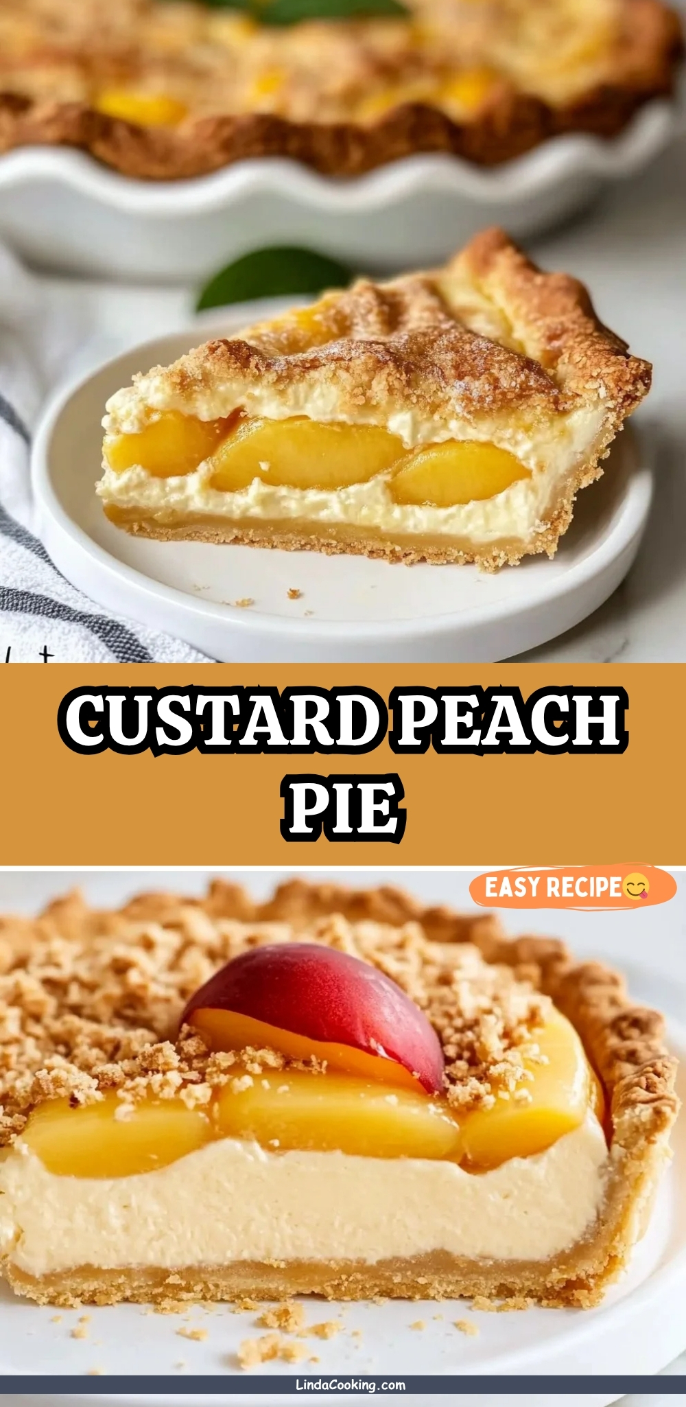 CUSTARD PEACH PIE