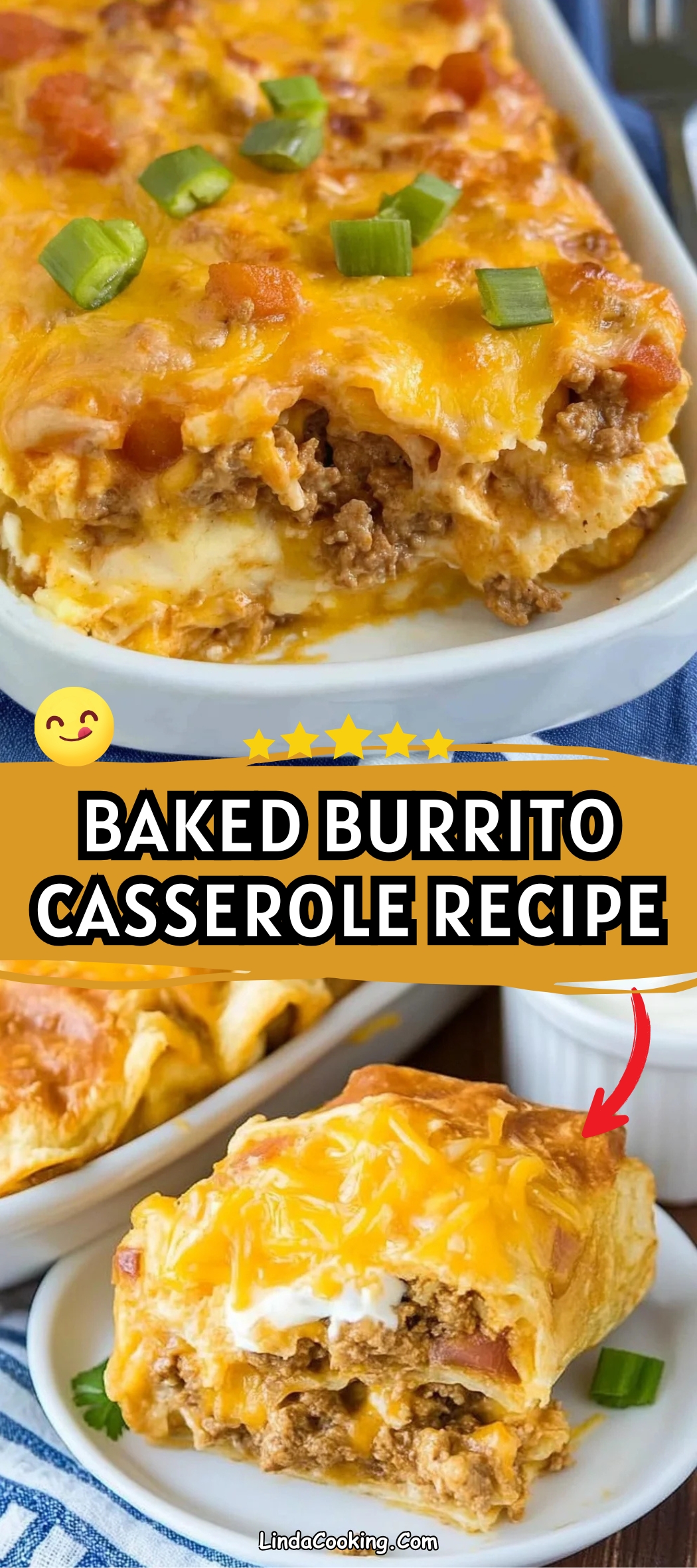 BAKED BURRITO CASSEROLE RECIPE
