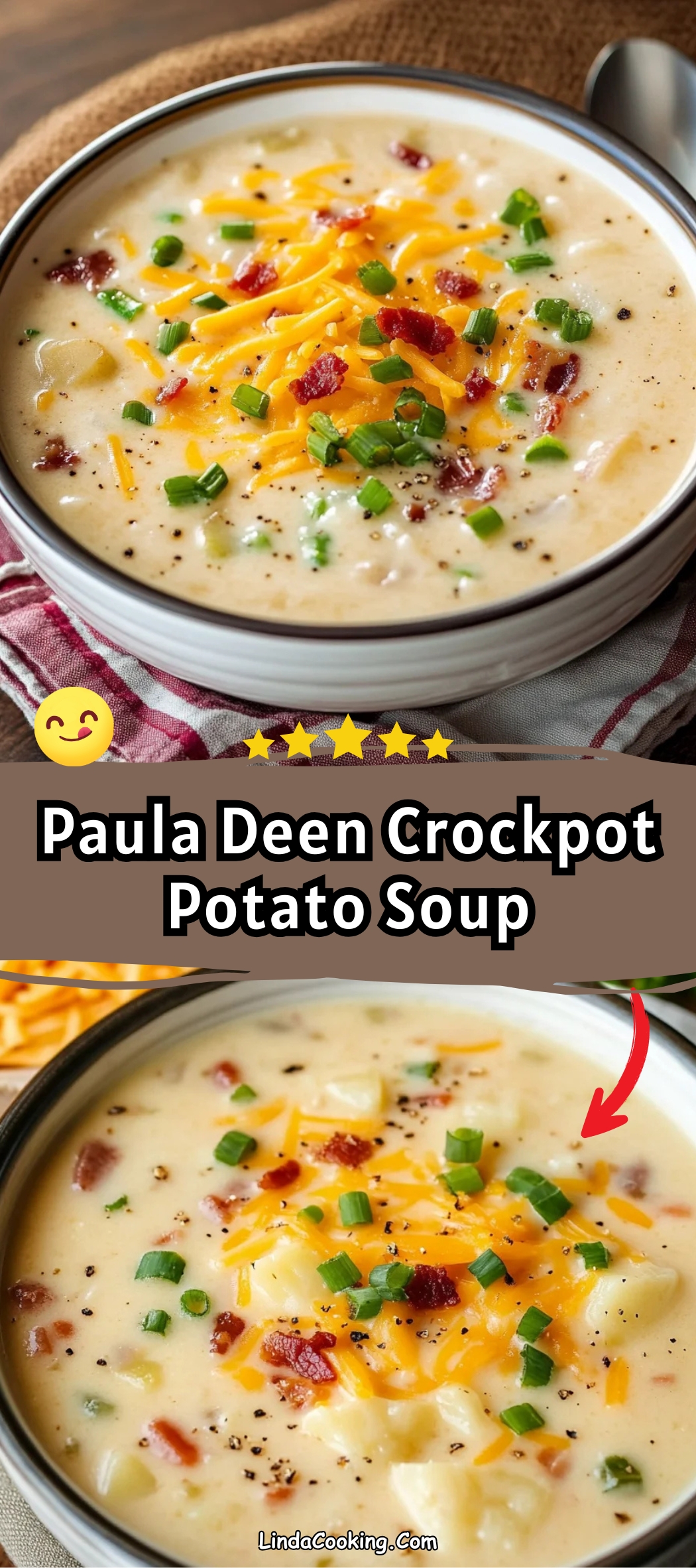 Paula Deen’s Crockpot Potato Soup