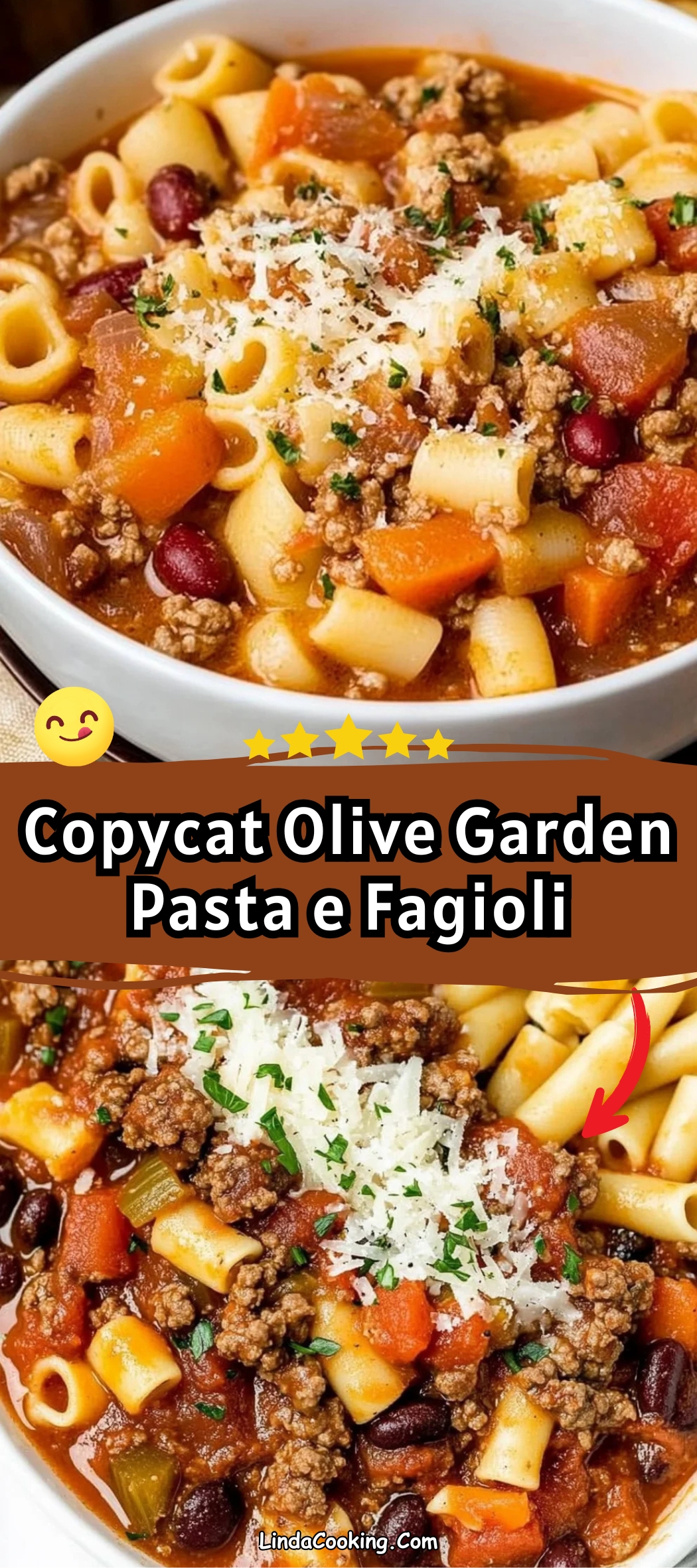 Copycat Olive Garden Pasta e Fagioli