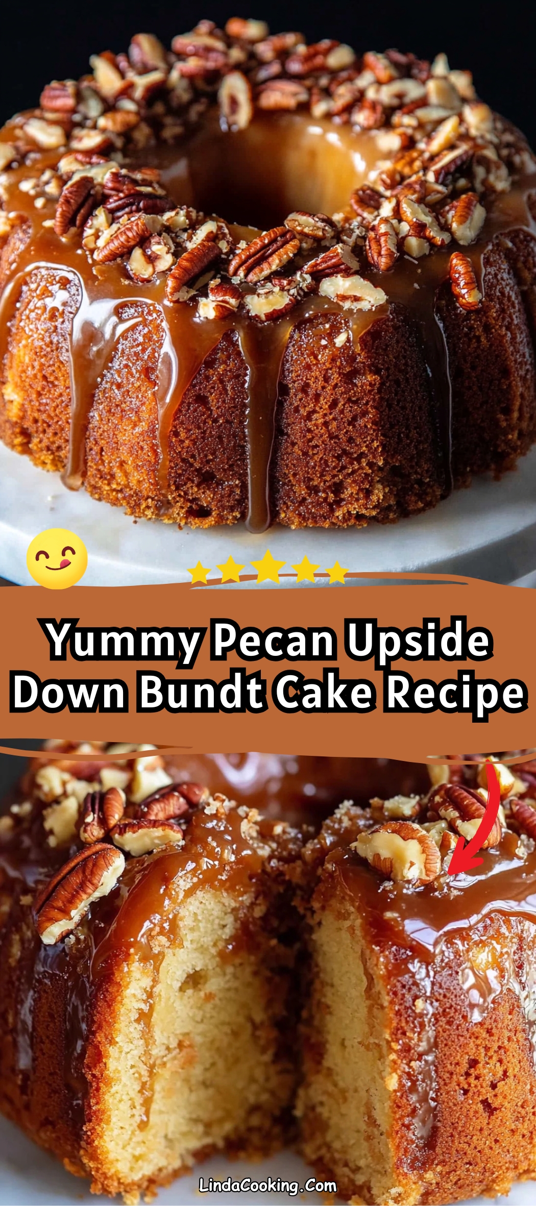 PECAN UPSIDE DOWN BUNDT CAKE RECIPE