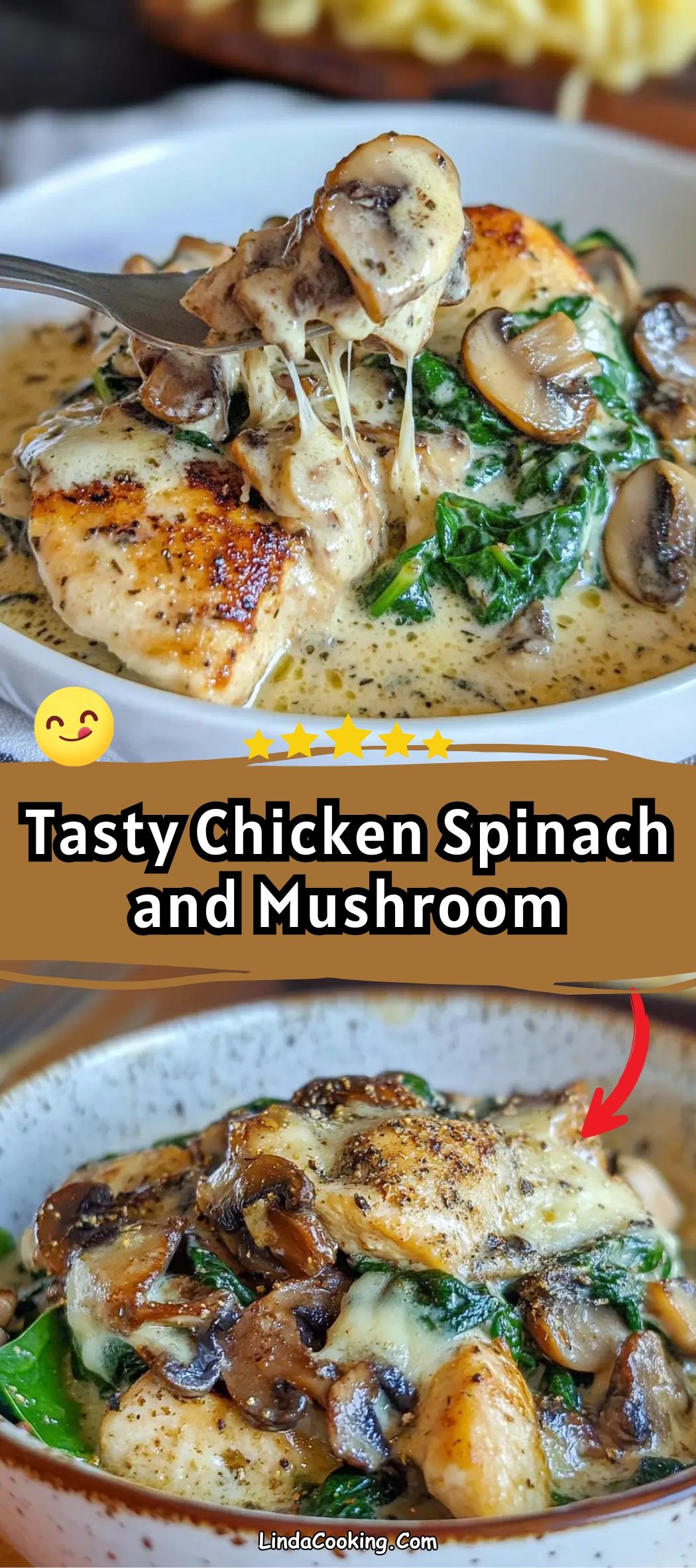 Chicken spinach and mushroom