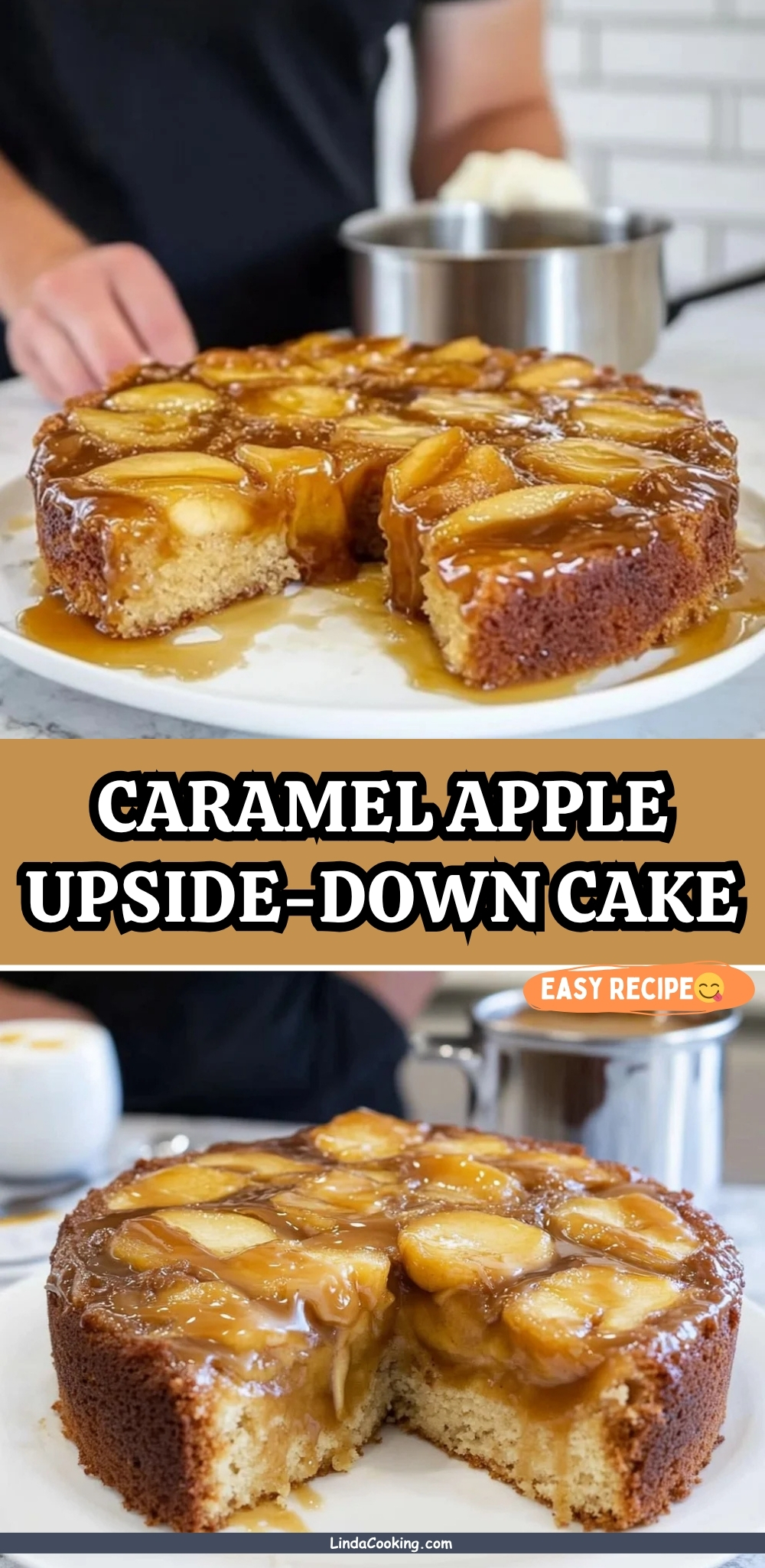 CARAMEL APPLE UPSIDE-DOWN CAKE