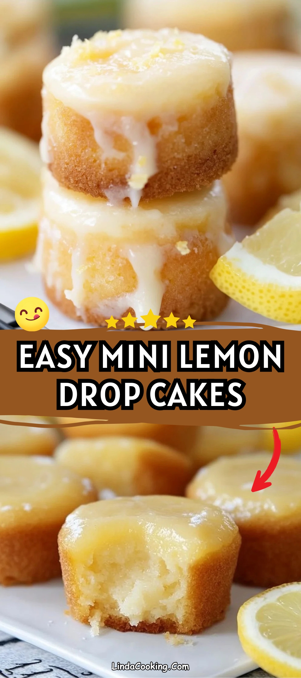 MINI LEMON DROP CAKES