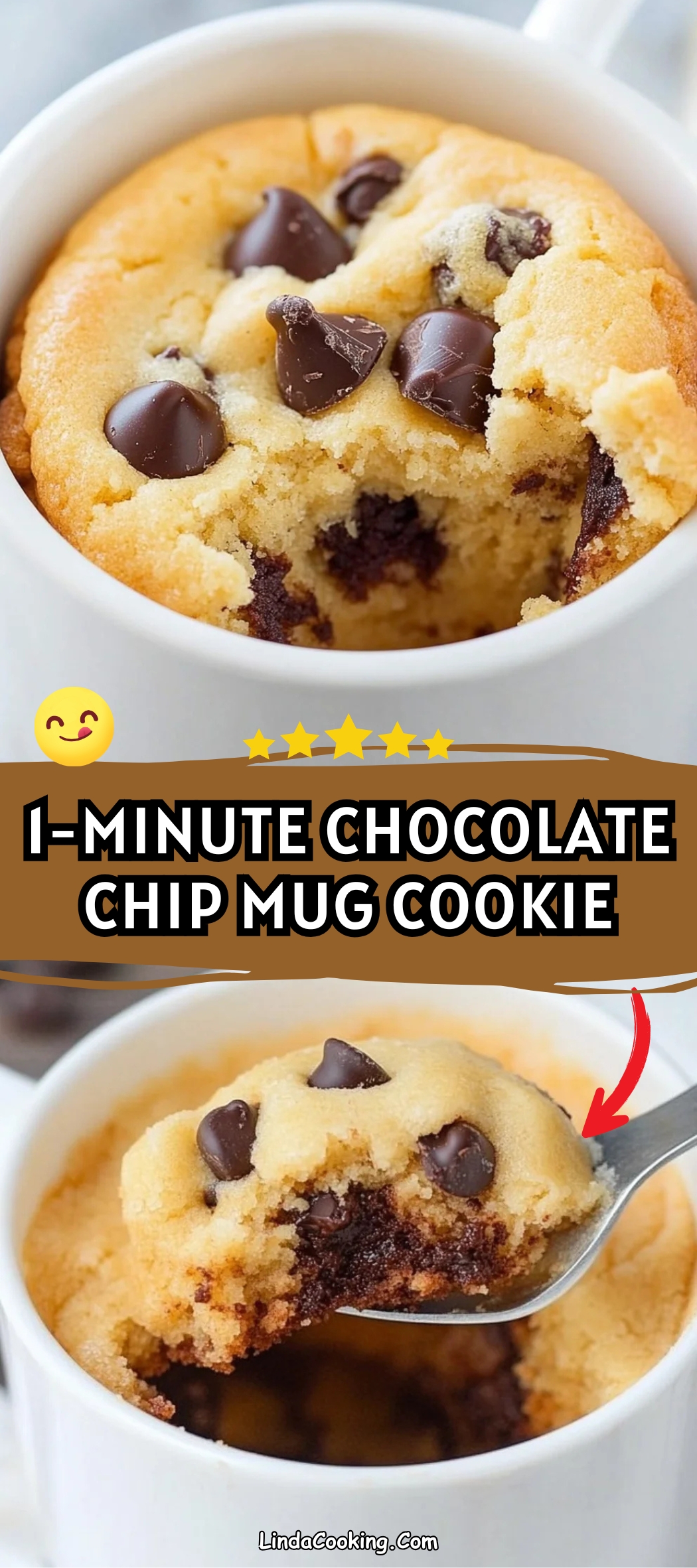 1-MINUTE CHOCOLATE CHIP MUG COOKIE