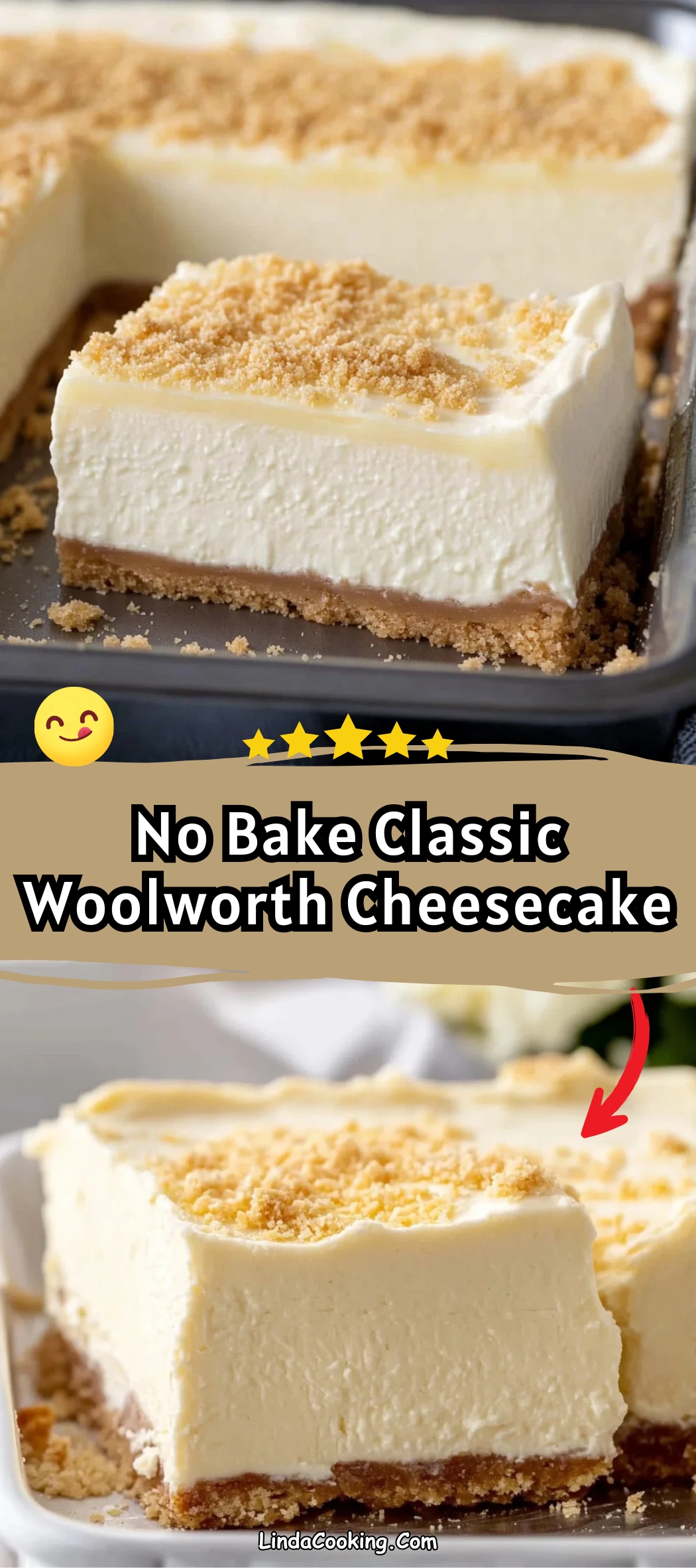 No Bake Classic Woolworth Cheesecake
