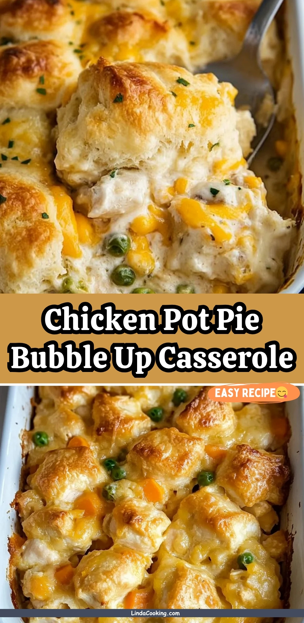 Chicken Pot Pie Bubble Up Casserole