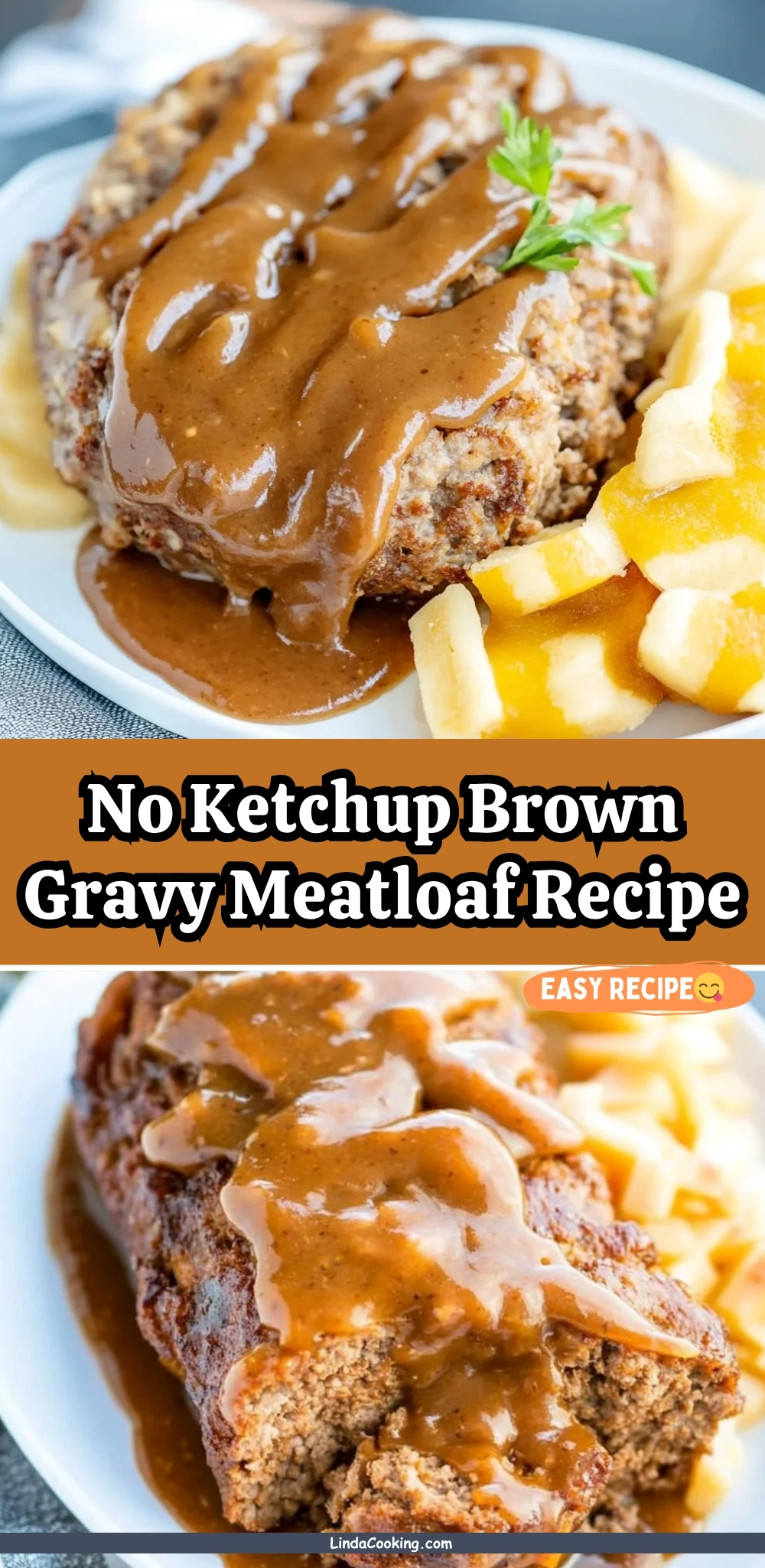 No Ketchup Brown Gravy Meatloaf Recipe