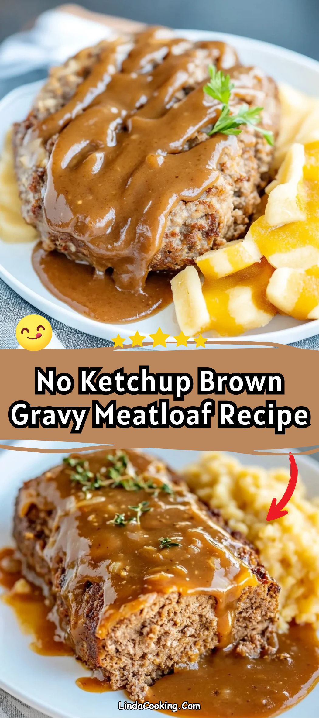 No Ketchup Brown Gravy Meatloaf Recipe