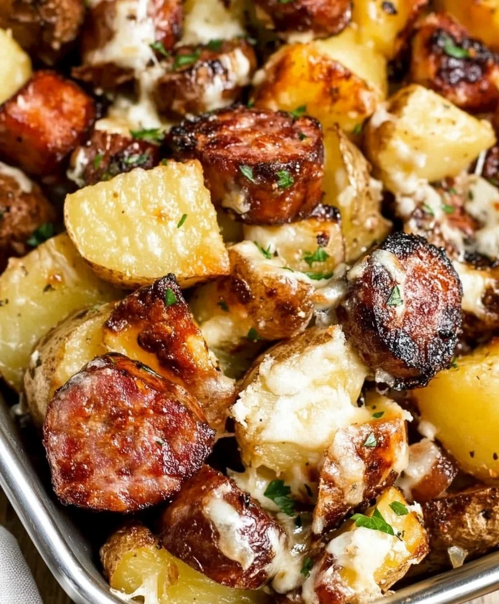 Oven-Roasted Smoked Sausage & Potatoes