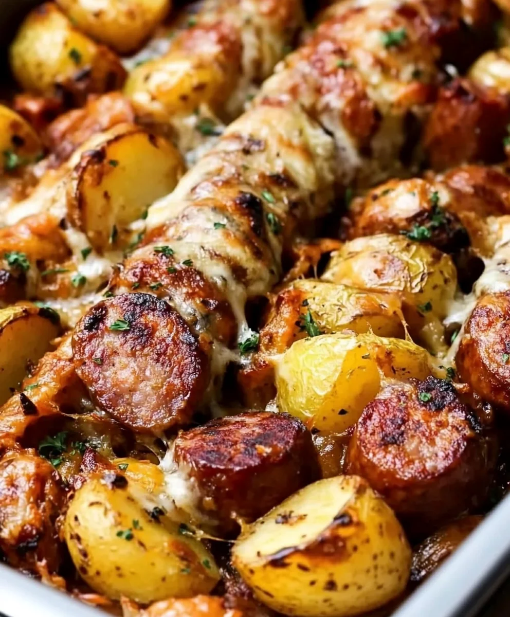 Oven-Roasted Smoked Sausage & Potatoes