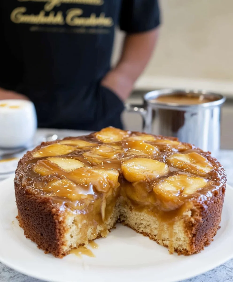 CARAMEL APPLE UPSIDE-DOWN CAKE