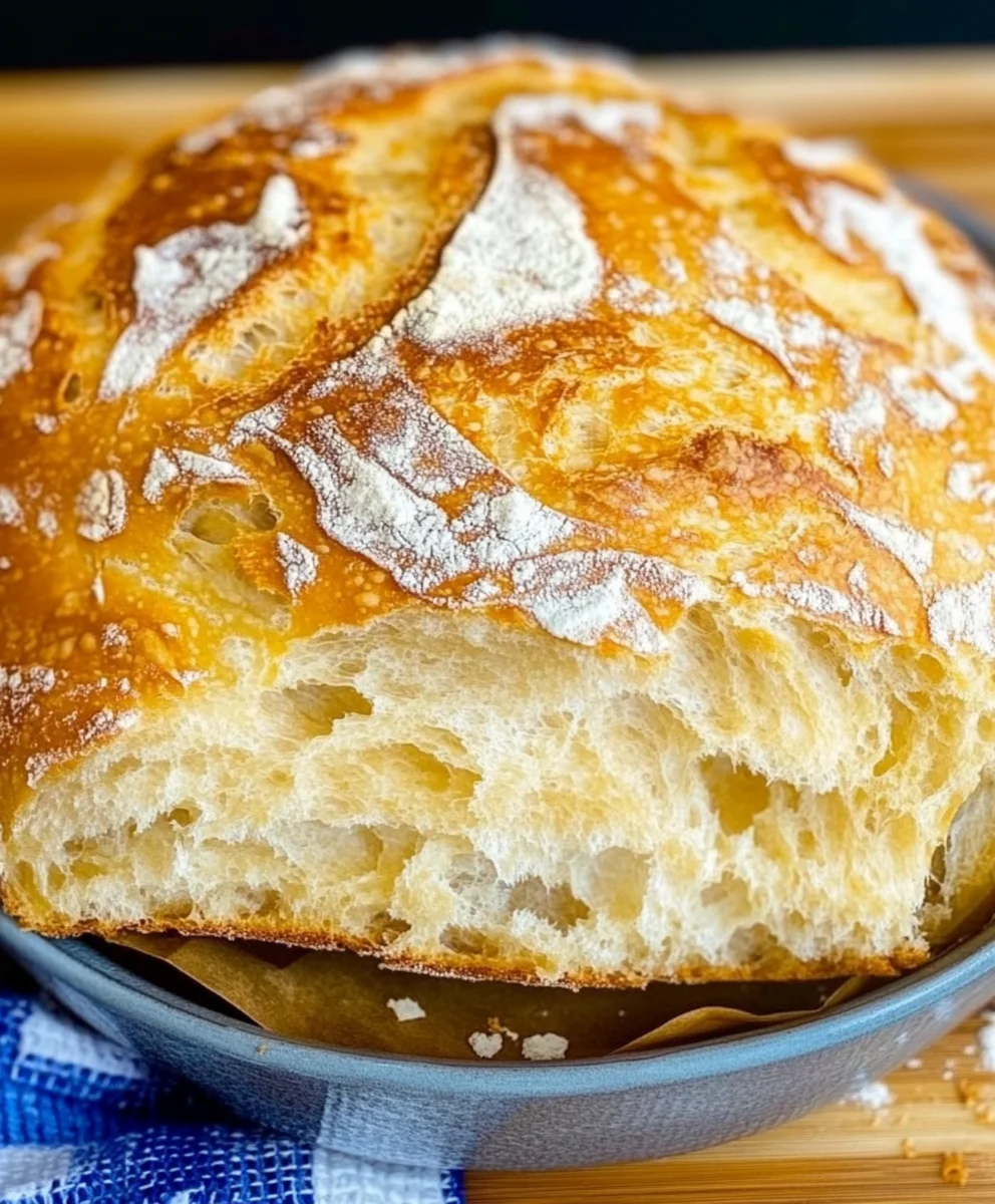 EASY DUTCH OVEN NO KNEAD BREAD