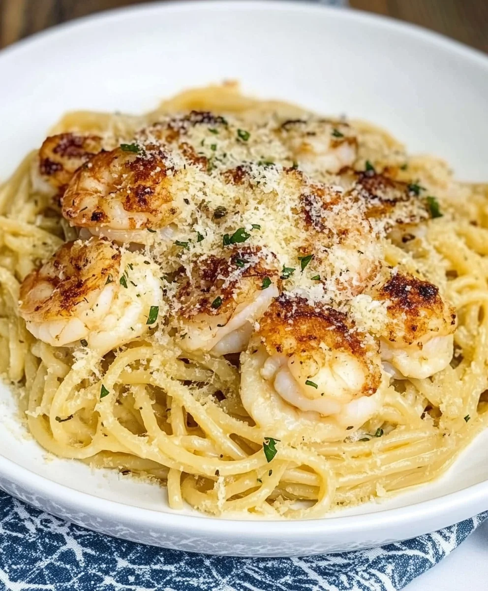 Olive Garden Chicken and Shrimp Carbonara