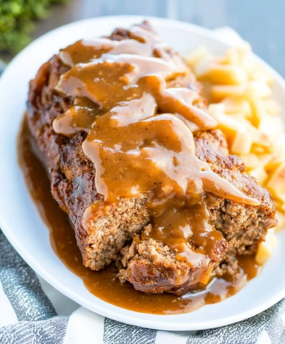No Ketchup Brown Gravy Meatloaf Recipe