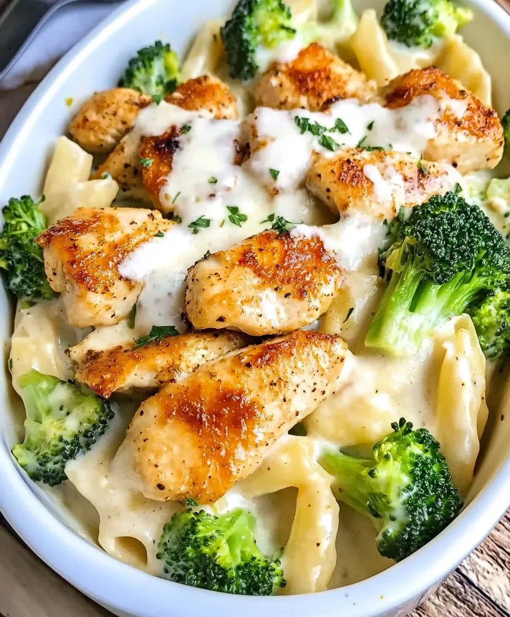 Cajun Chicken Alfredo with Broccoli