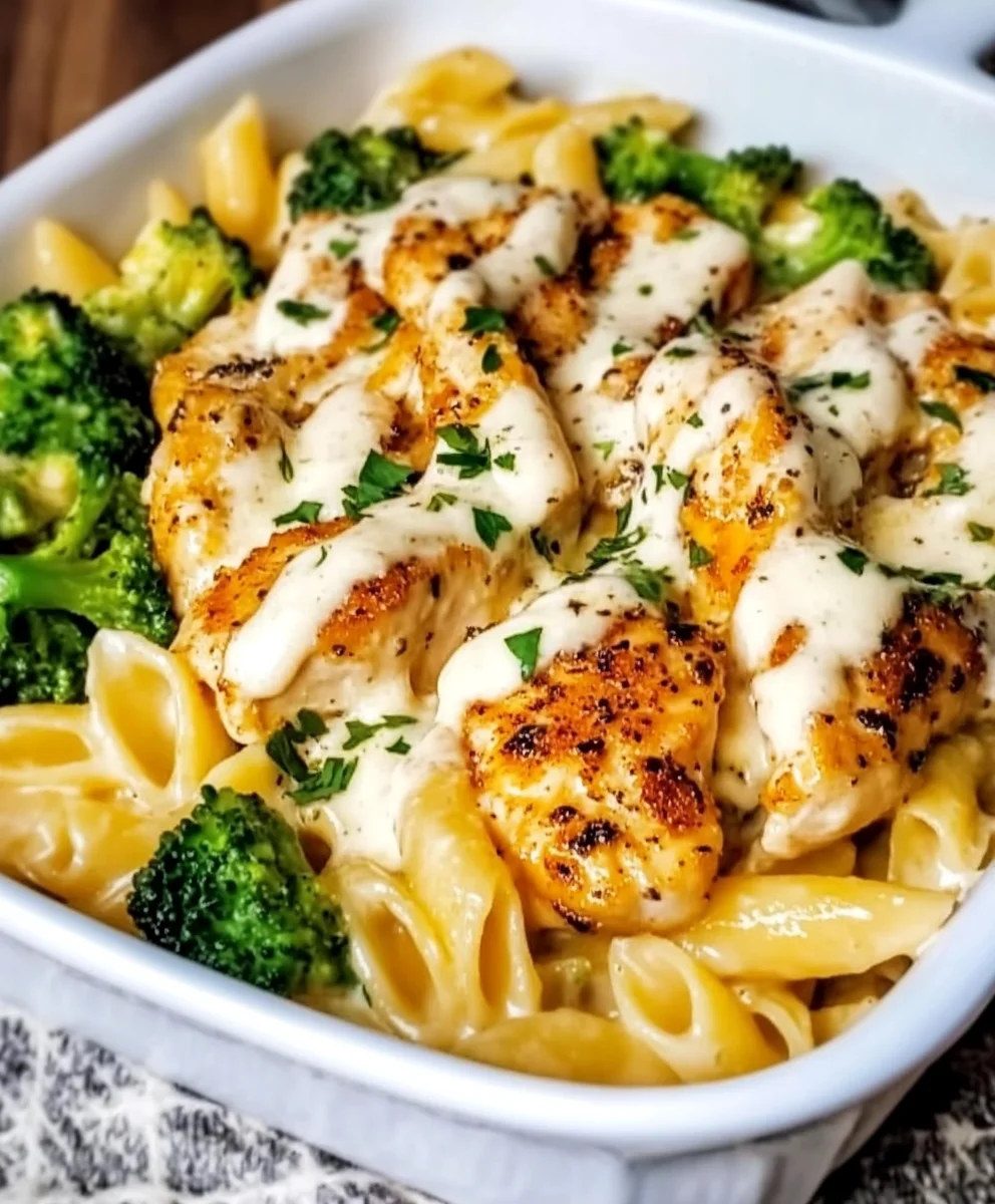 Cajun Chicken Alfredo with Broccoli