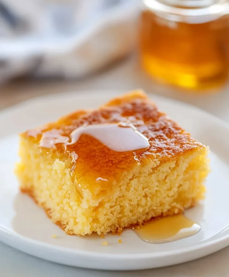 Sweet and Moist Honey Cornbread Recipe