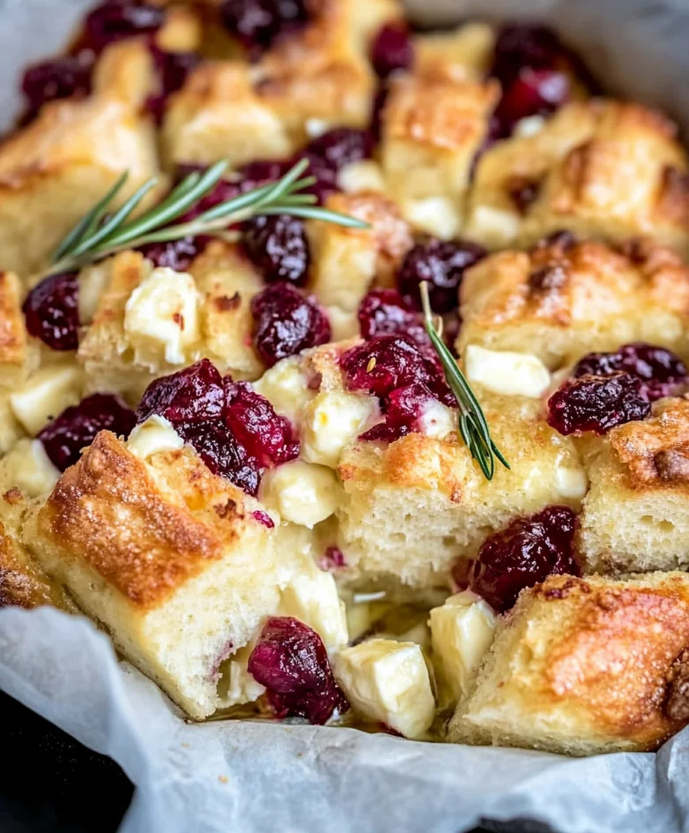 Cranberry Brie Pull Apart Bread Recipe
