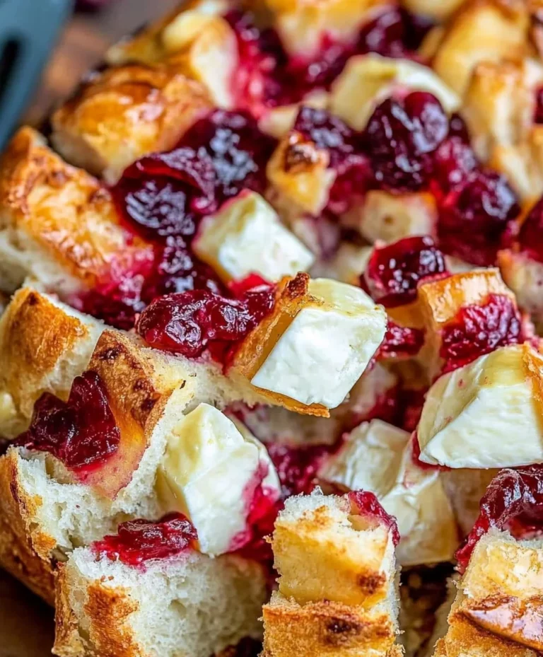 Cranberry Brie Pull Apart Bread Recipe