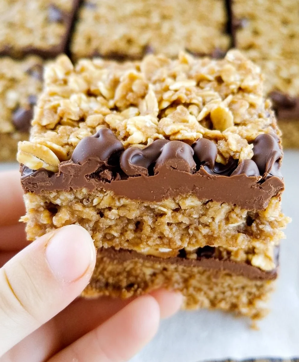 No Bake Chocolate Oatmeal Bars