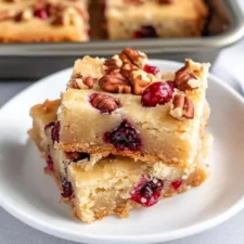 Easy Cranberry Shortbread Bars Recipe