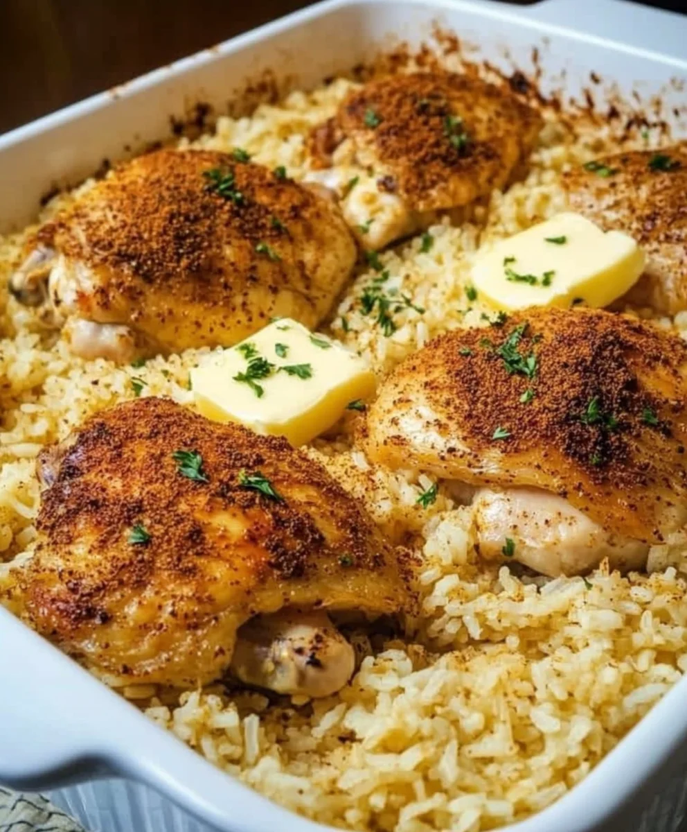 Oven Baked Chicken and Rice