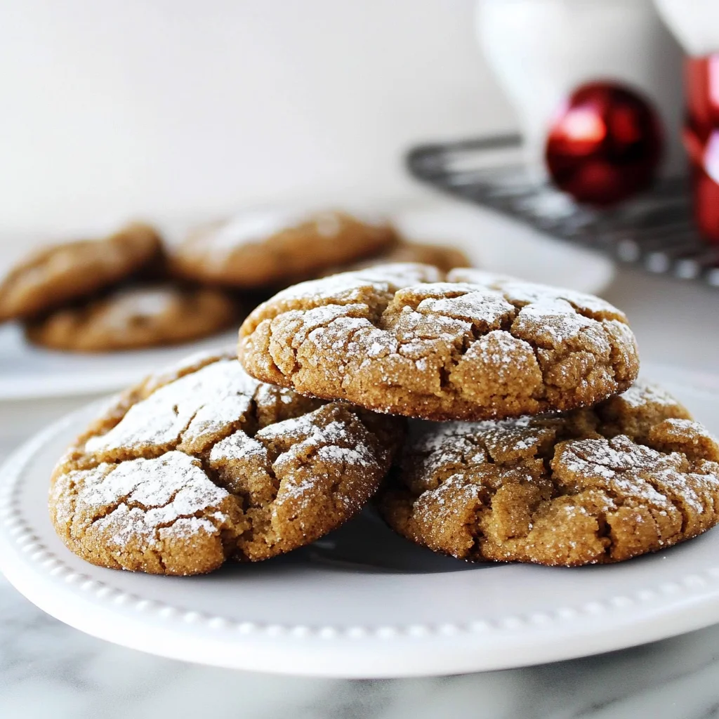GINGERBREAD CRINKLE COOKIES