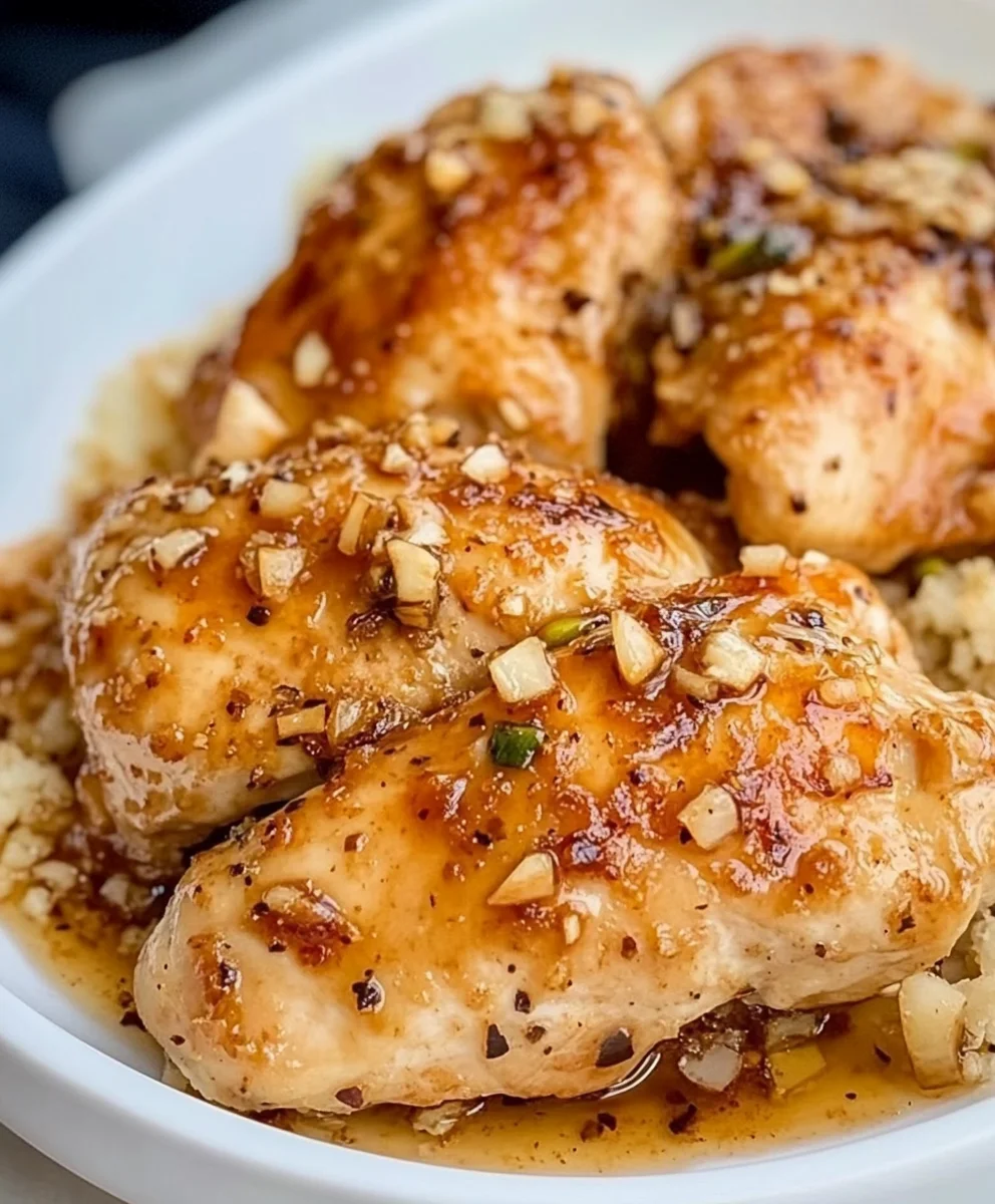 Baked Garlic Brown Sugar Chicken