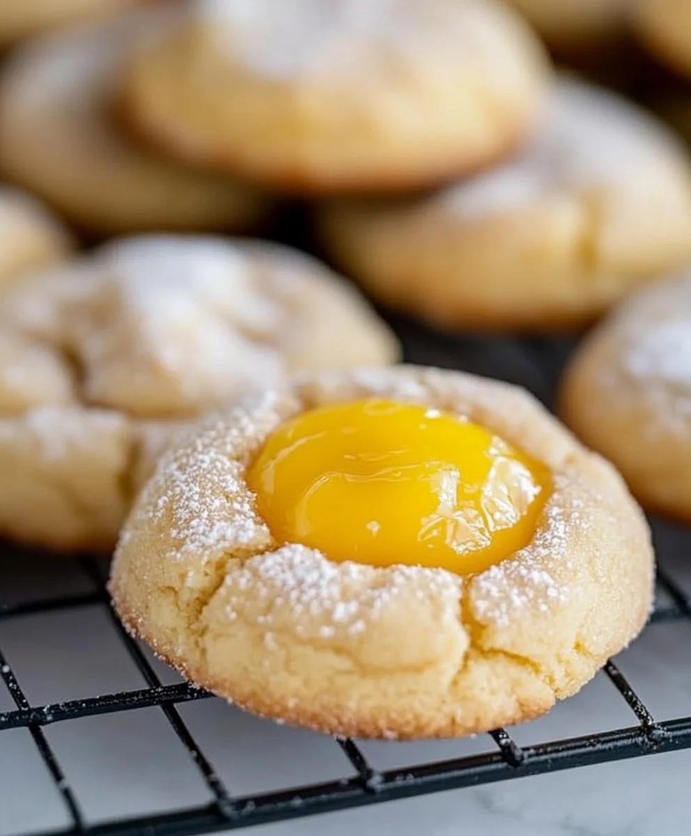 Lemon curd cookies