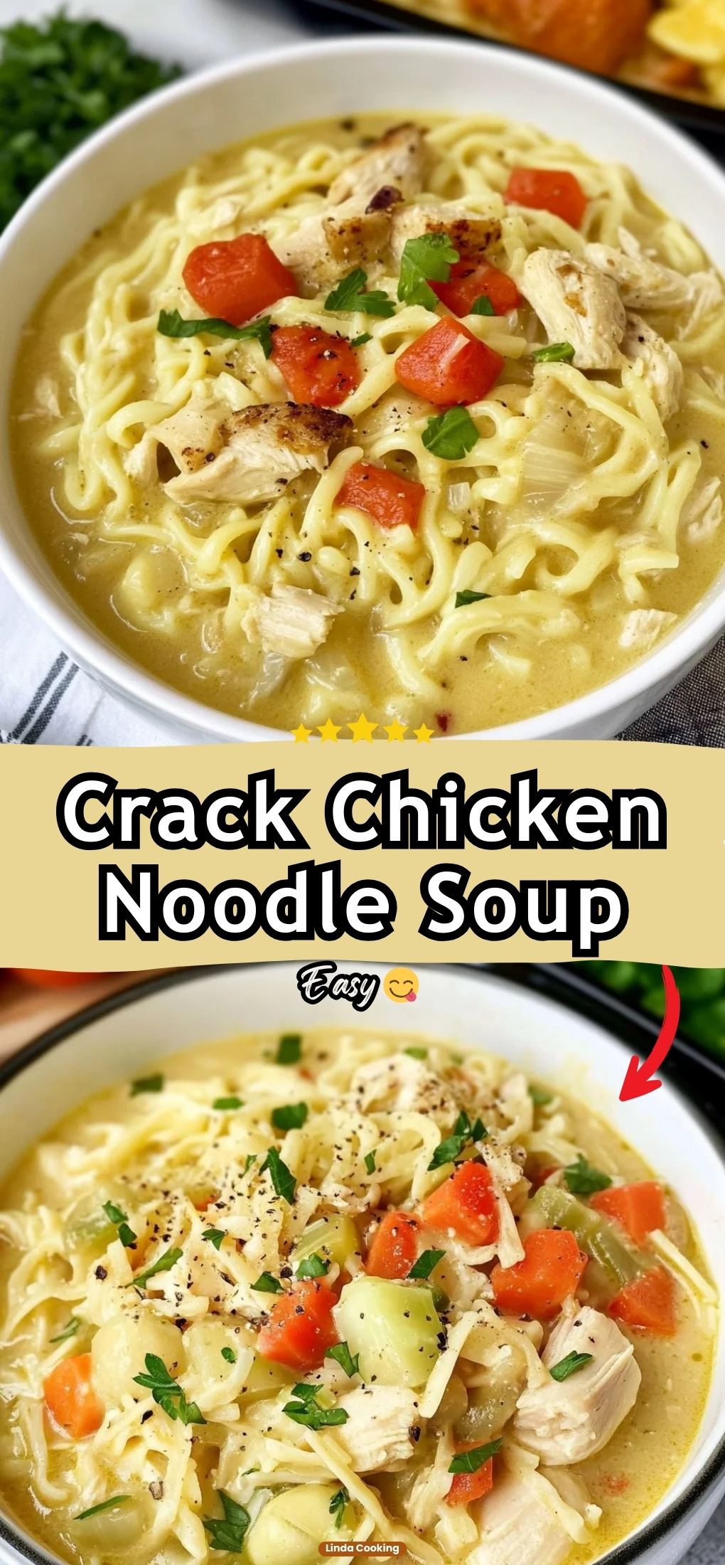 Crack Chicken Noodle Soup