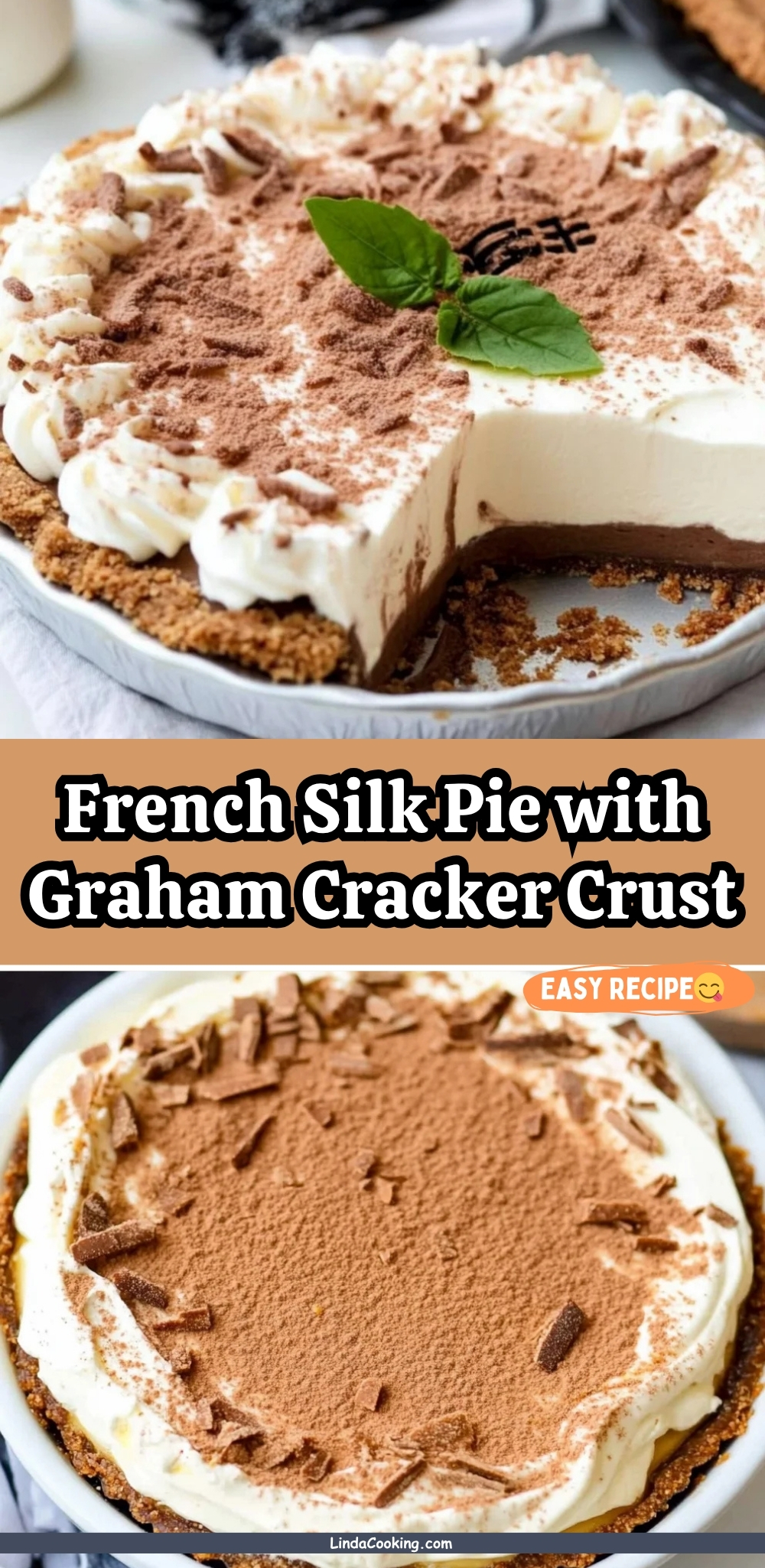 French Silk Pie with Graham Cracker Crust