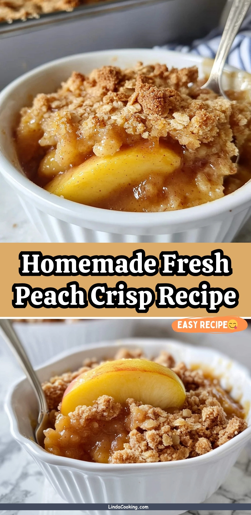 Homemade Fresh Peach Crisp Recipe