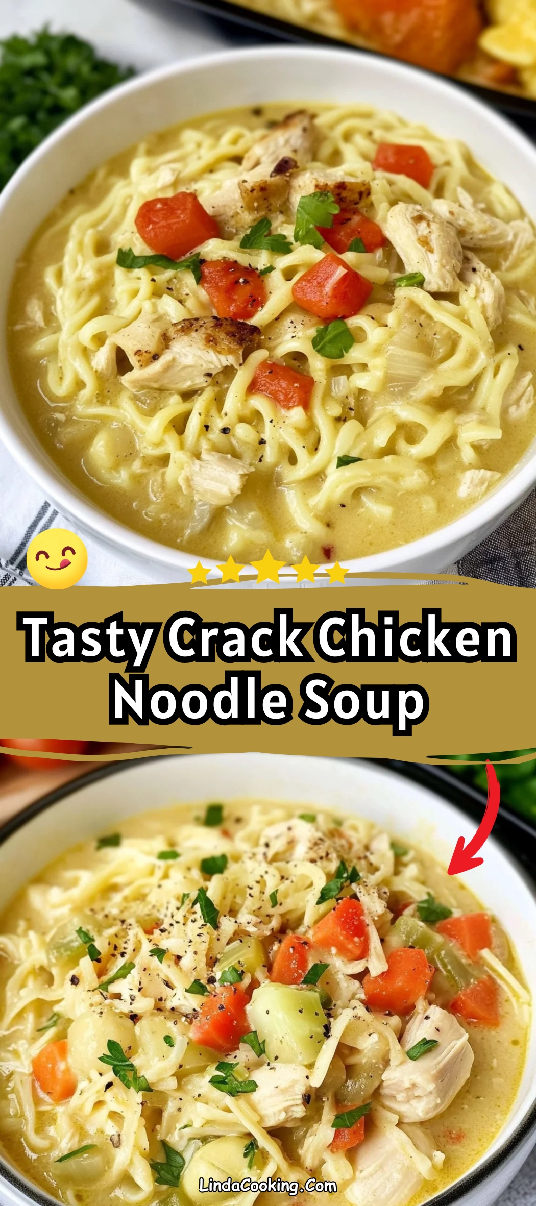 Crack Chicken Noodle Soup