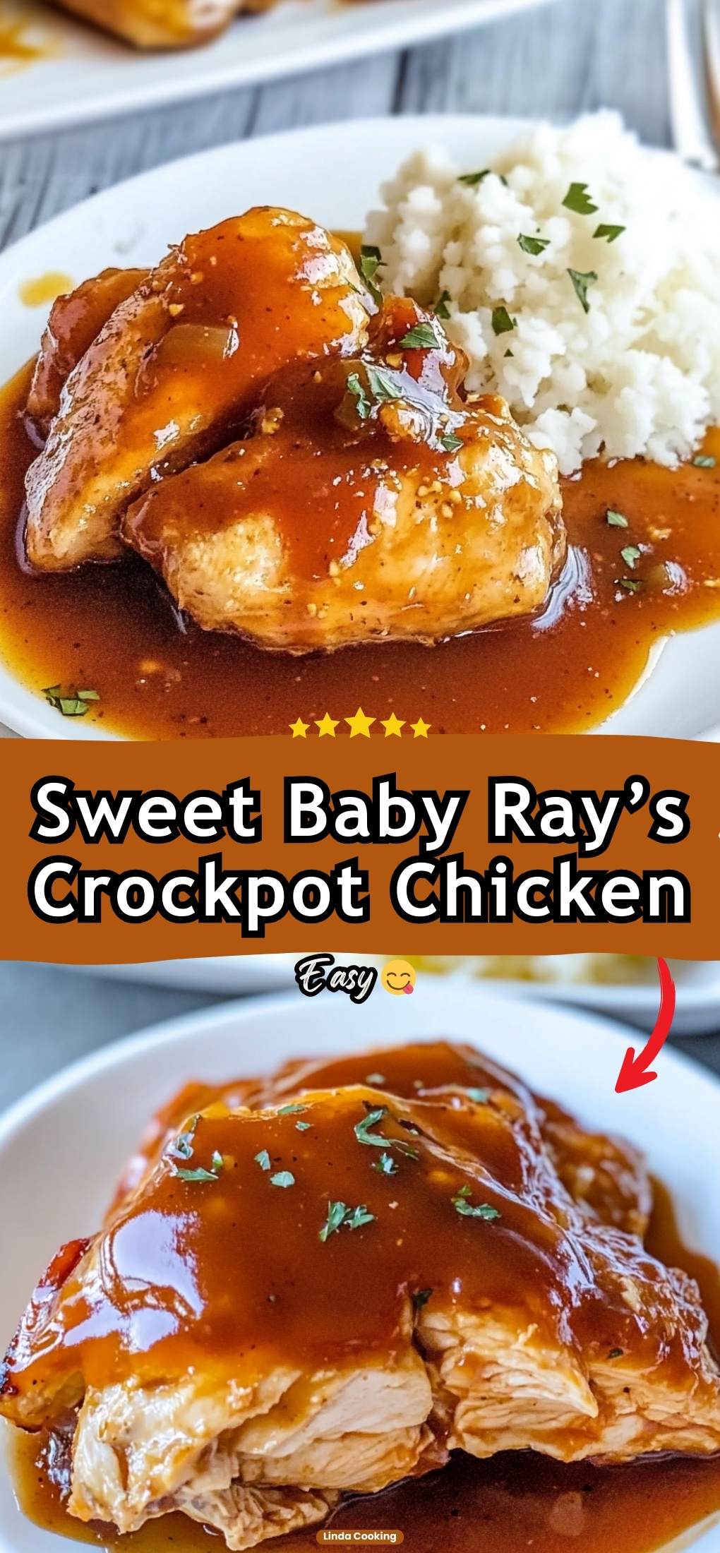 Sweet Baby Ray’s Crockpot Chicken